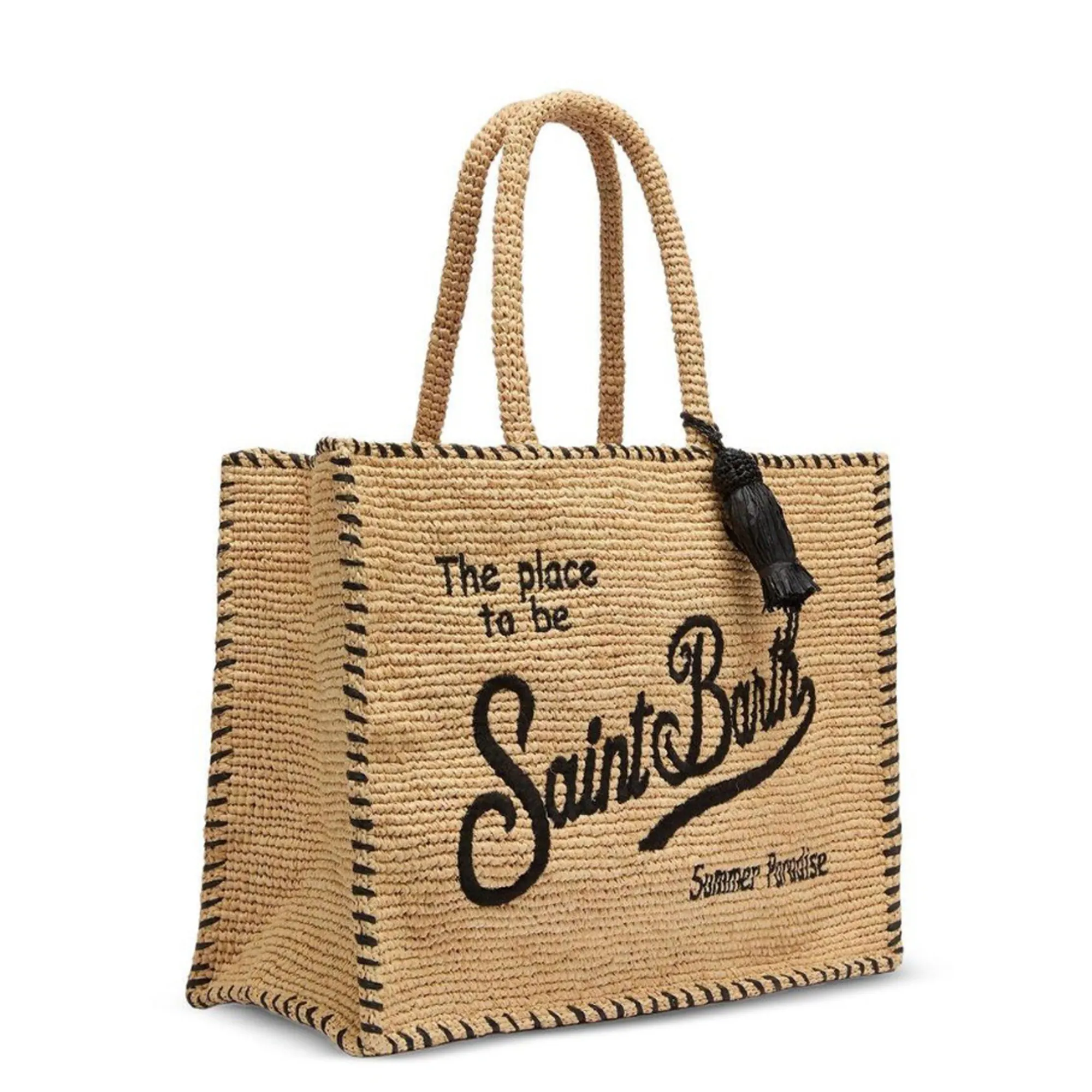 Mc2 Saint Barth Borsa Colette In Rafia Beige Col0013-09045L 182019