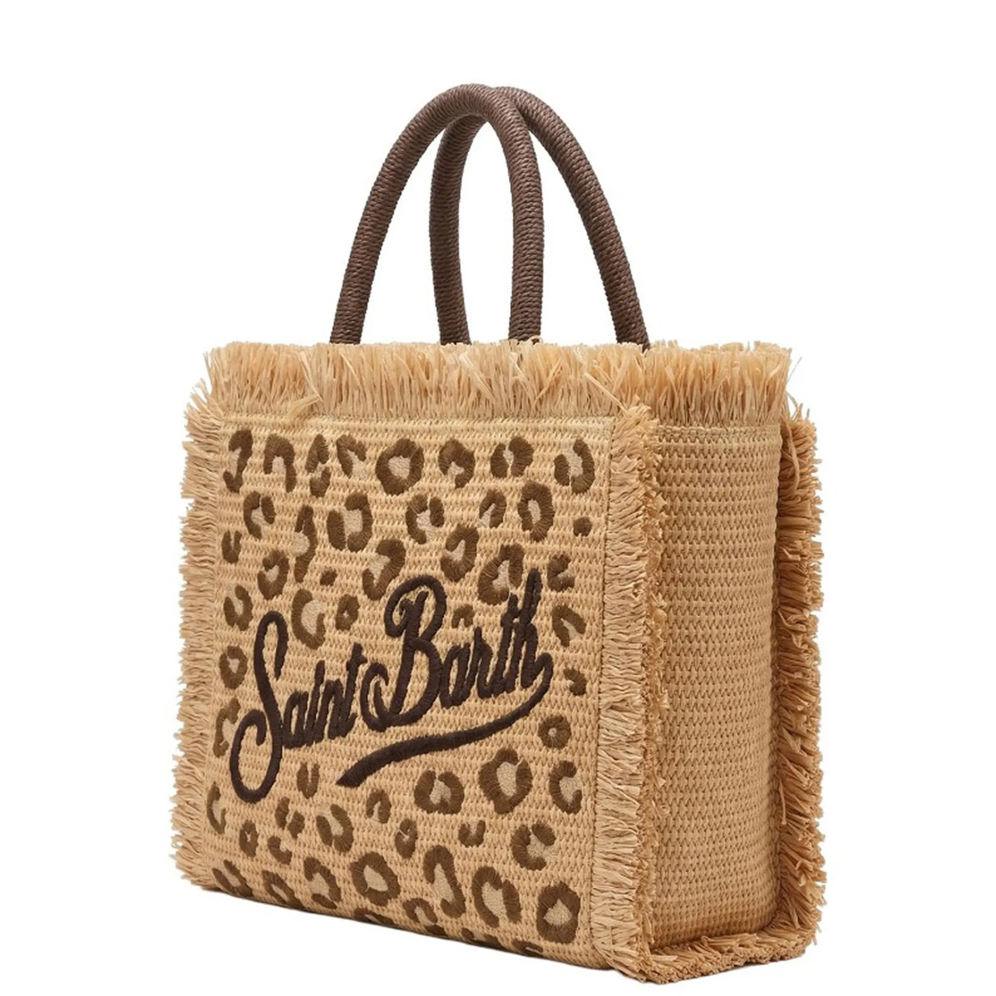 Mc2 Saint Barth Borsa Colette Straw N Leopard Paglia Col0017-00349L 178905