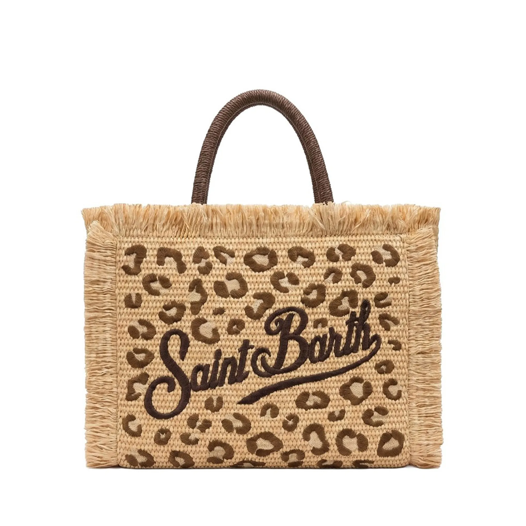 Mc2 Saint Barth Borsa Colette Straw N Leopard Paglia Col0017-00349L 178906