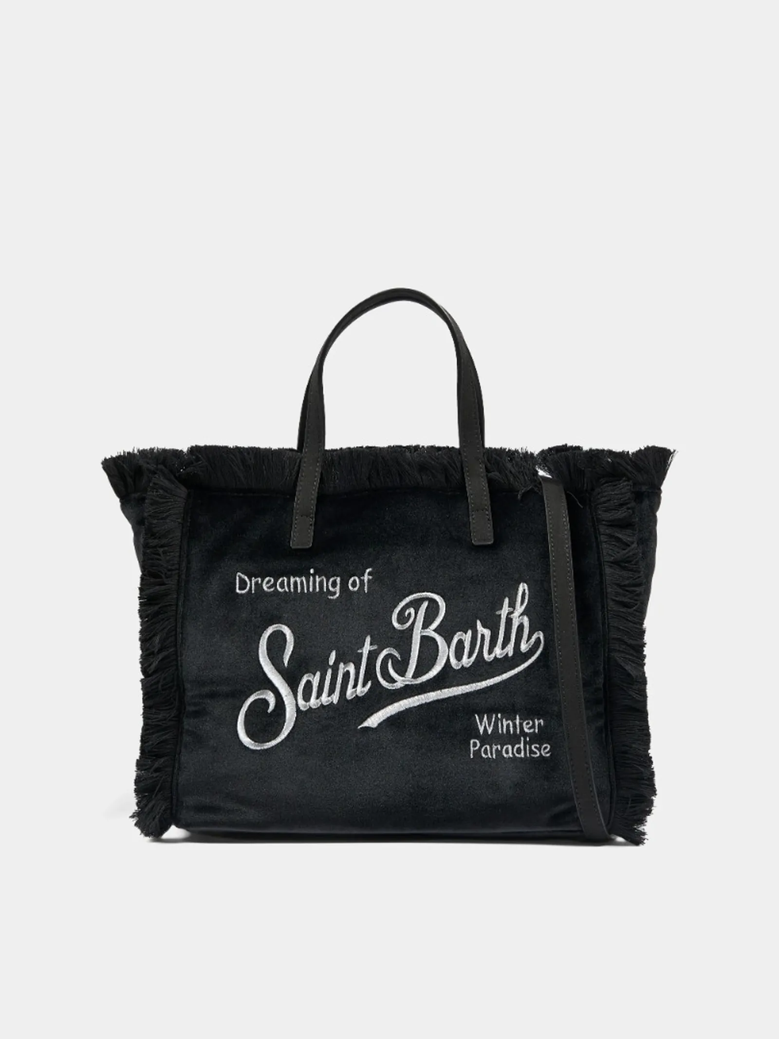 Mc2 Saint Barth Borsa Colette Velvet Nero Col0049-00474M 194979