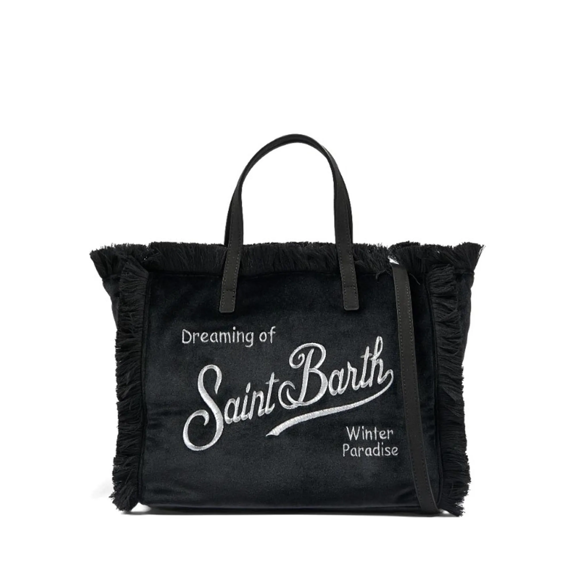 Mc2 Saint Barth Borsa Colette Velvet Nero Col0049-00474M 195049