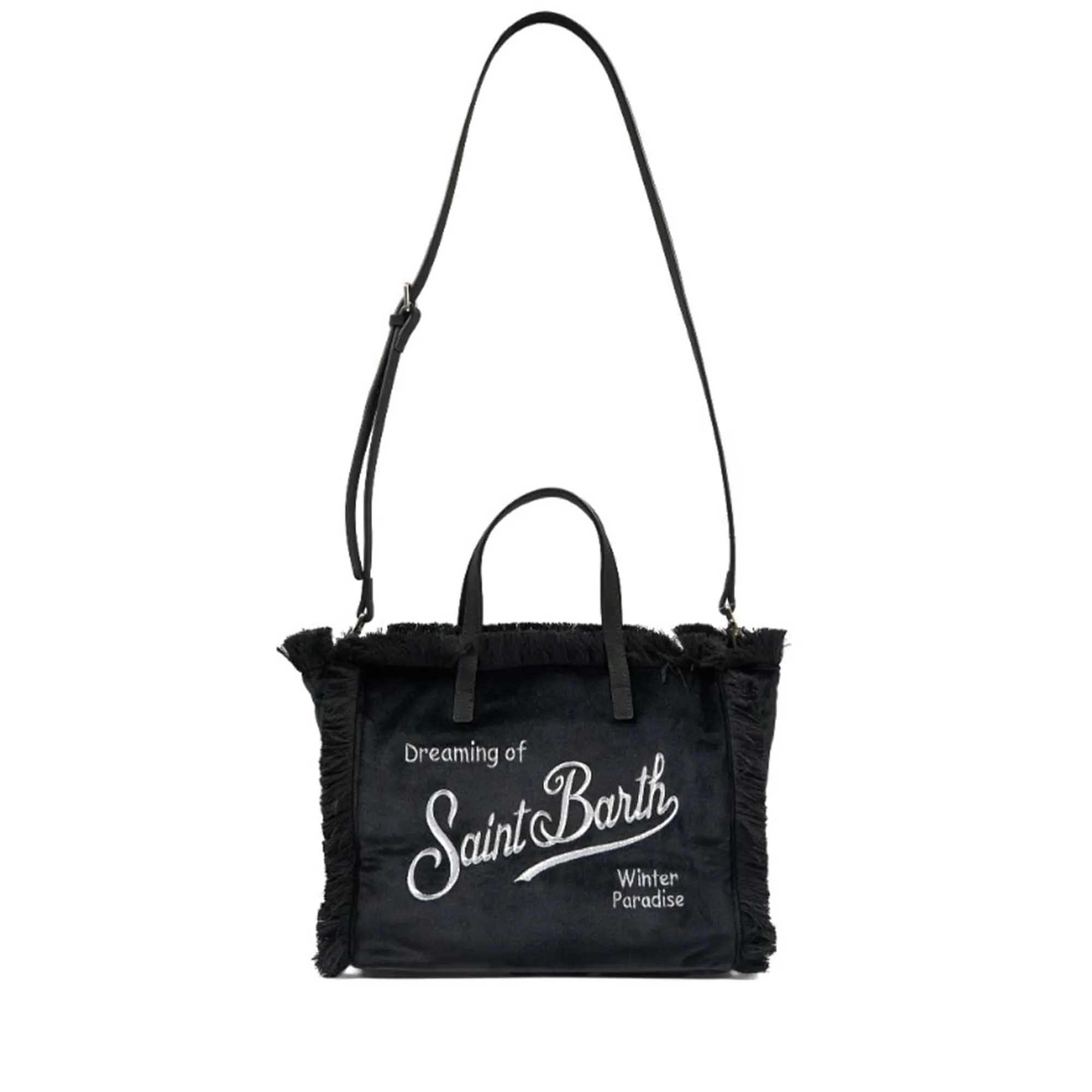 Mc2 Saint Barth Borsa Colette Velvet Nero Col0049-00474M 195051