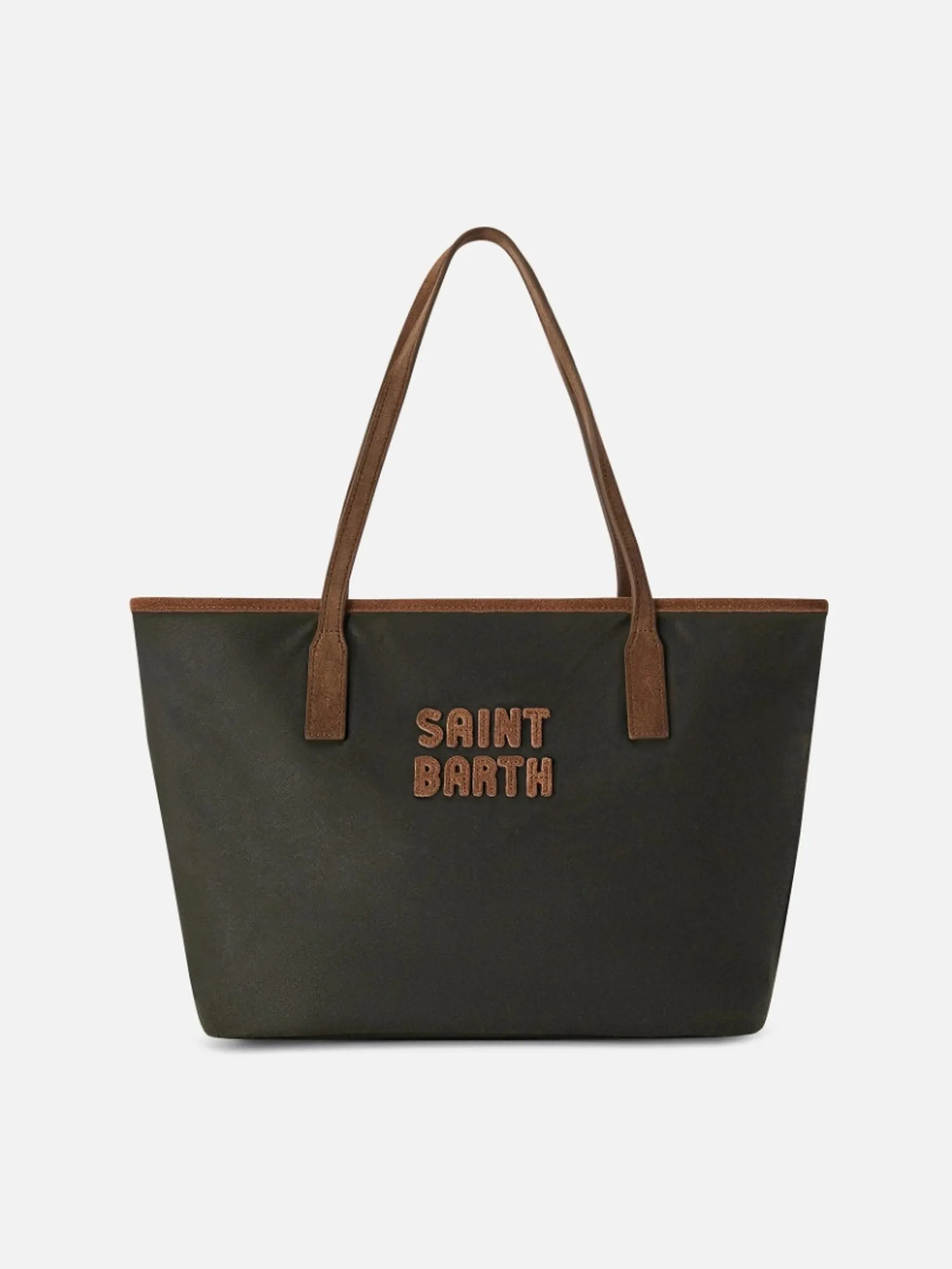 Mc2 Saint Barth B'Medium City Bag' Dark Green Cbmid003-01022M 195542