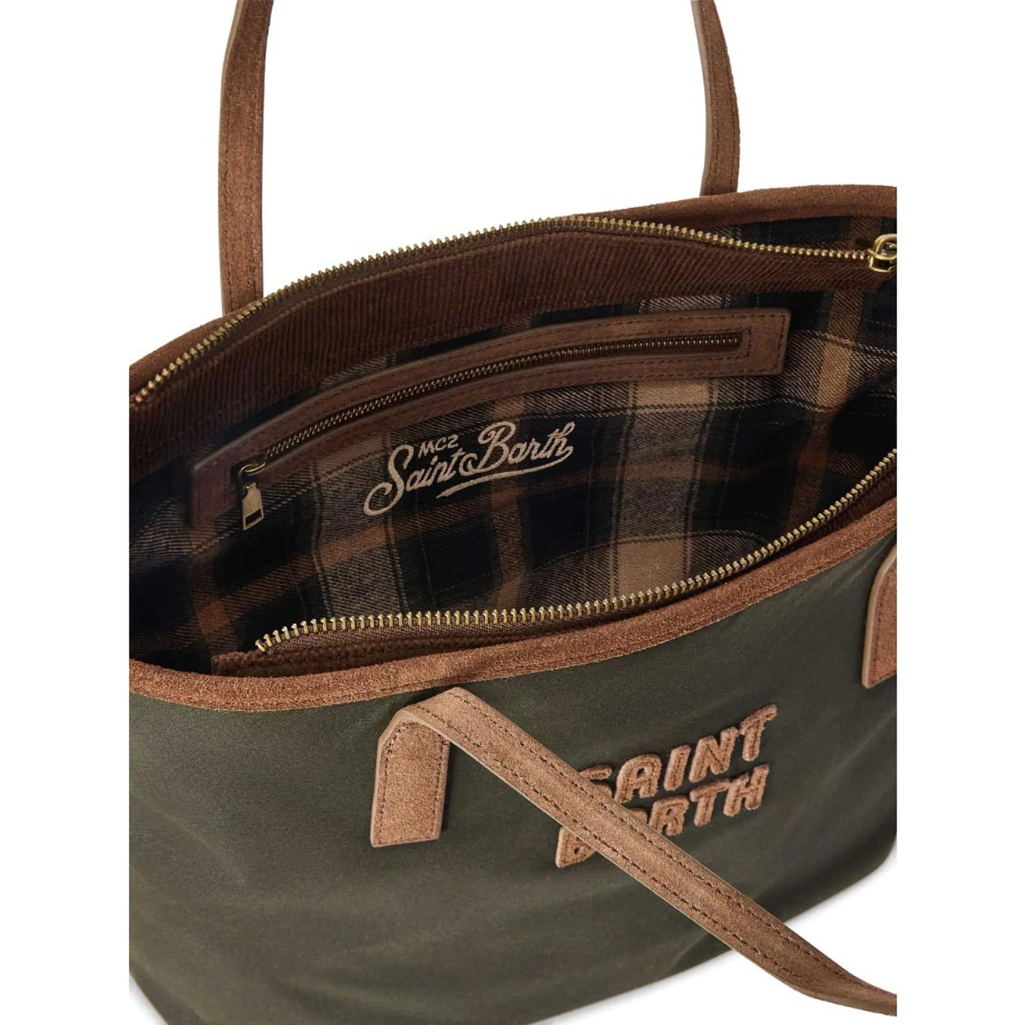 Mc2 Saint Barth B'Medium City Bag' Dark Green Cbmid003-01022M 196501