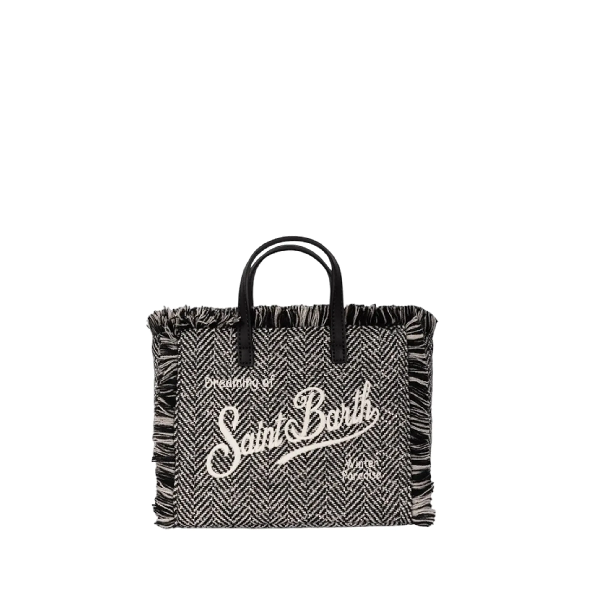 Mc2 Saint Barth B'Mini Vanity Bag With Herringbone Pattern' Black Vami031-00472M 200152