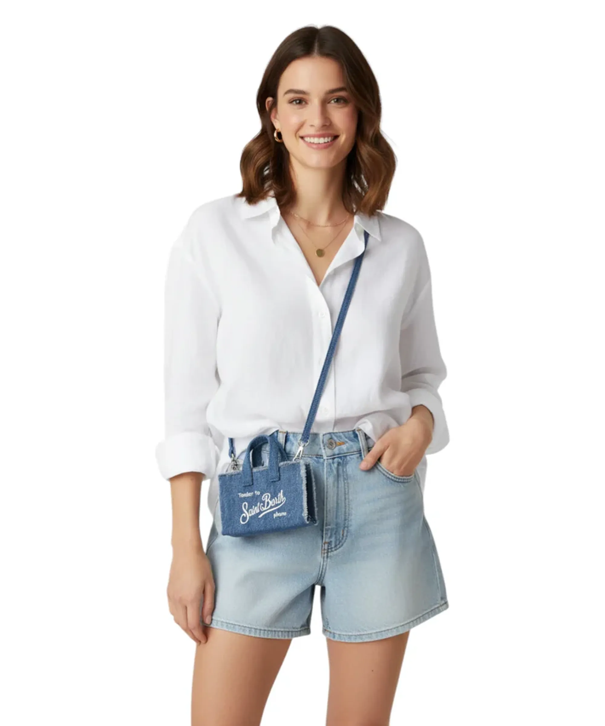 Mc2 Saint Barth B'Denim Phone Bag' Denim Phone009-00436L 177592