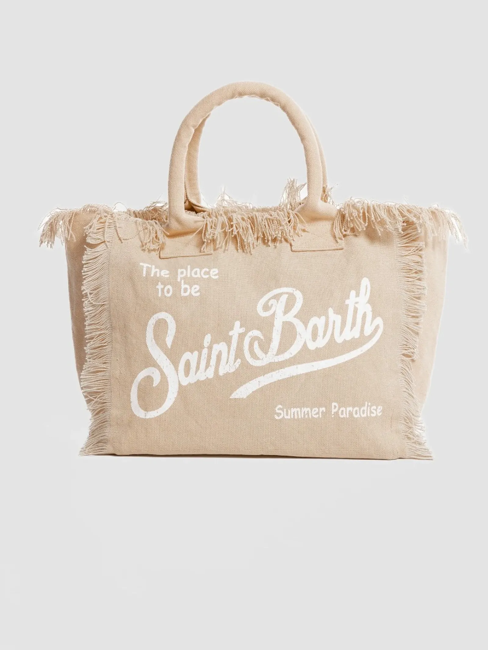 Mc2 Saint Barth Borsa Vanity In Cotone Beige Vani001-00102L 179401