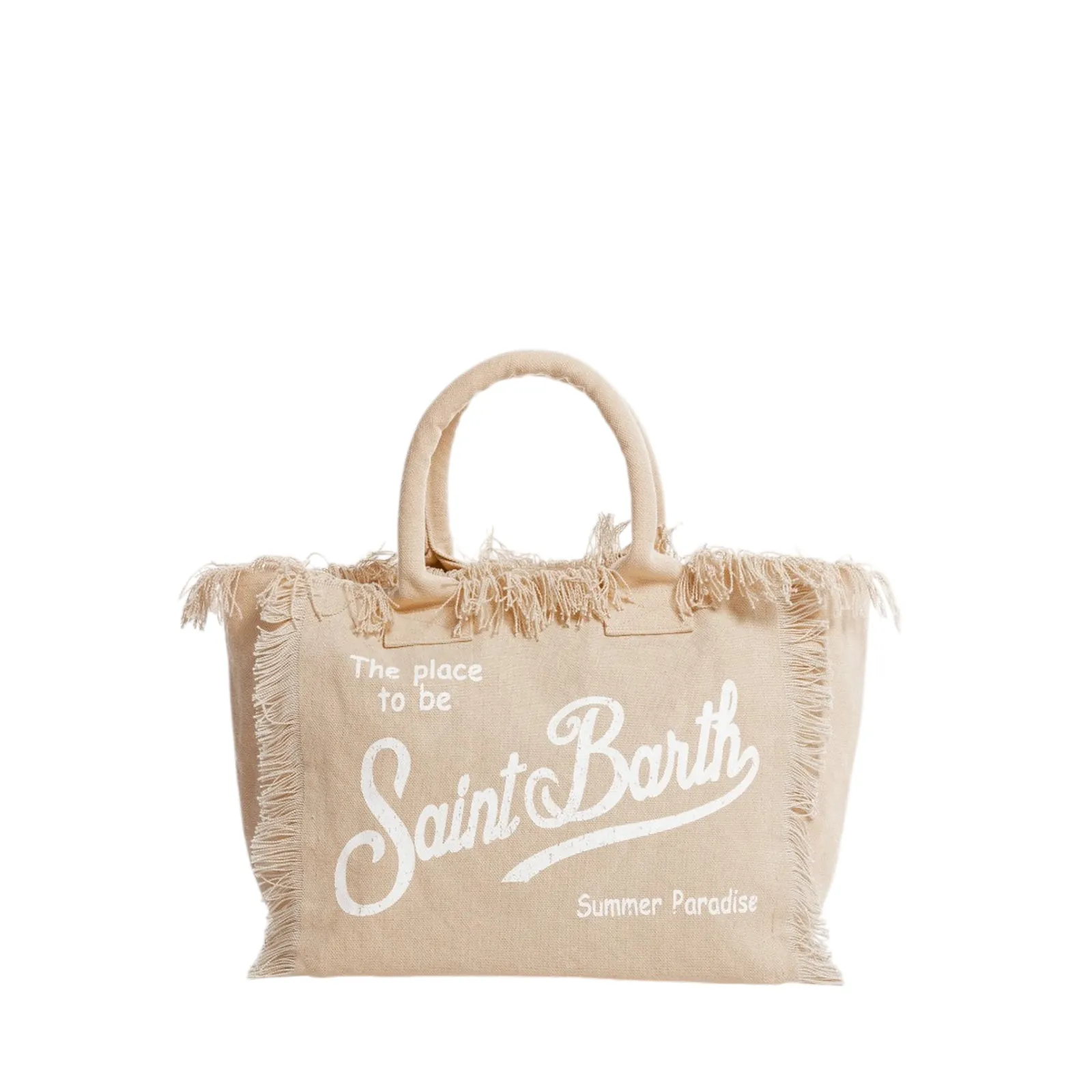 Mc2 Saint Barth Borsa Vanity In Cotone Beige Vani001-00102L 179514