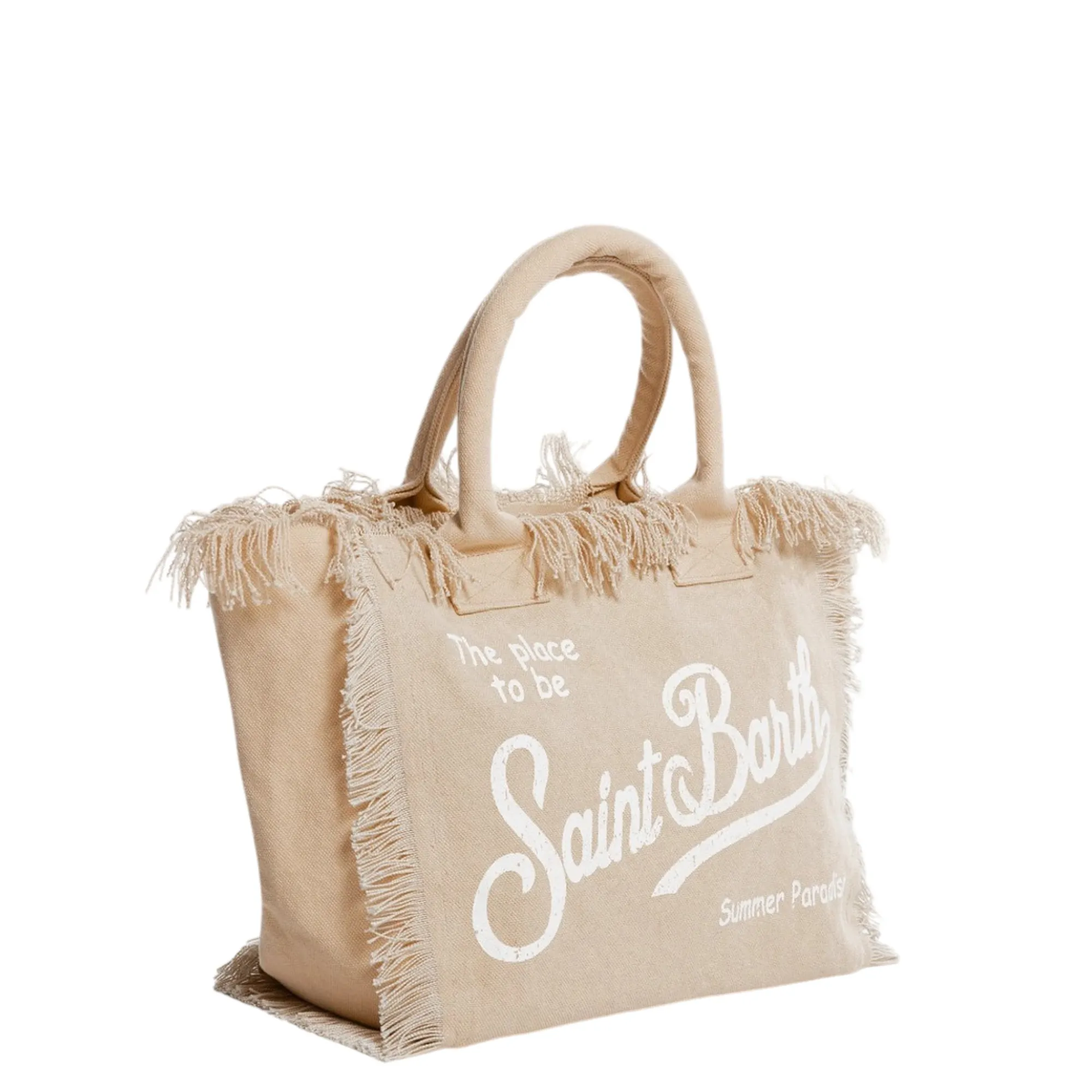 Mc2 Saint Barth Borsa Vanity In Cotone Beige Vani001-00102L 179515