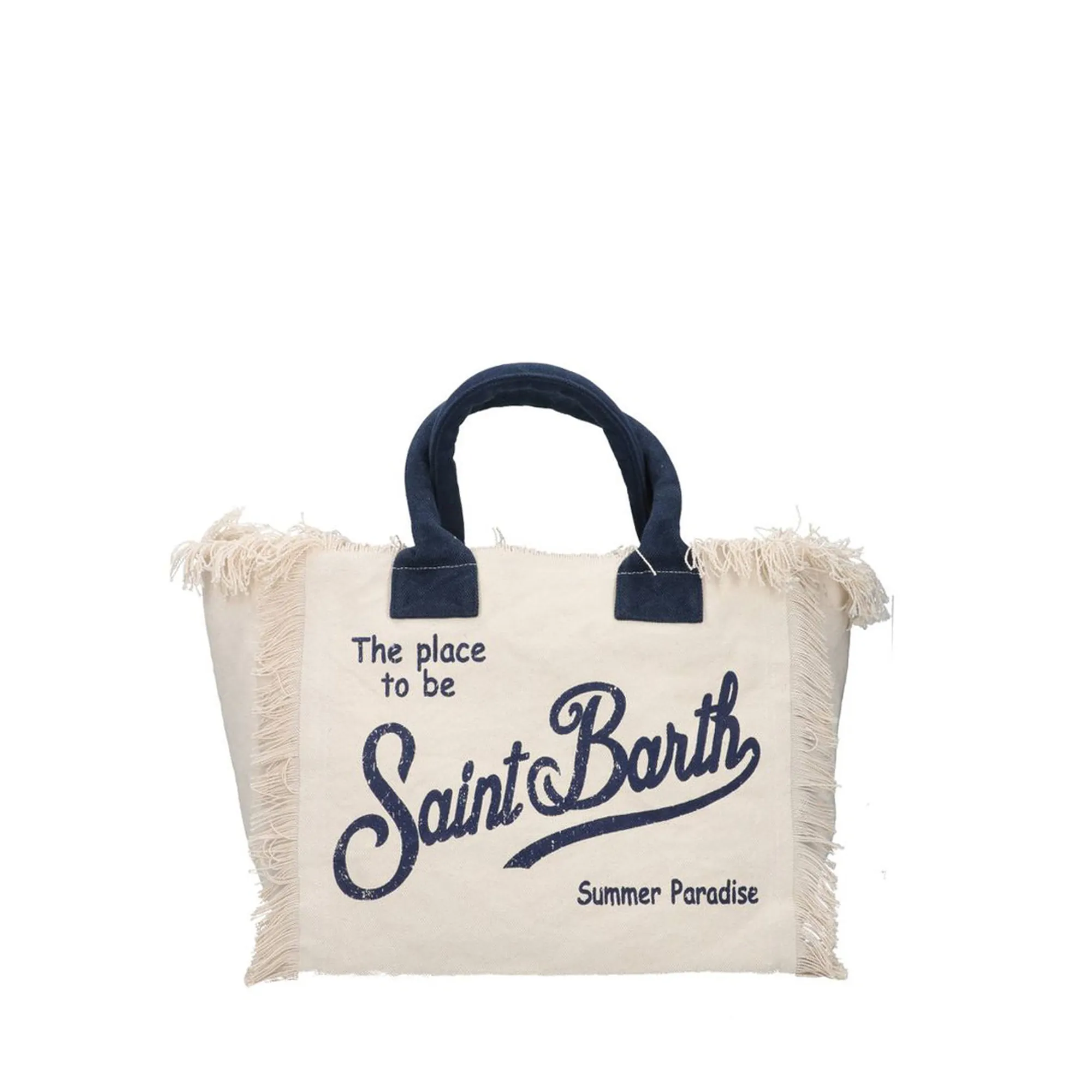 Mc2 Saint Barth Borsa Vanity In Cotone Bianco Vani001-02564L 179500