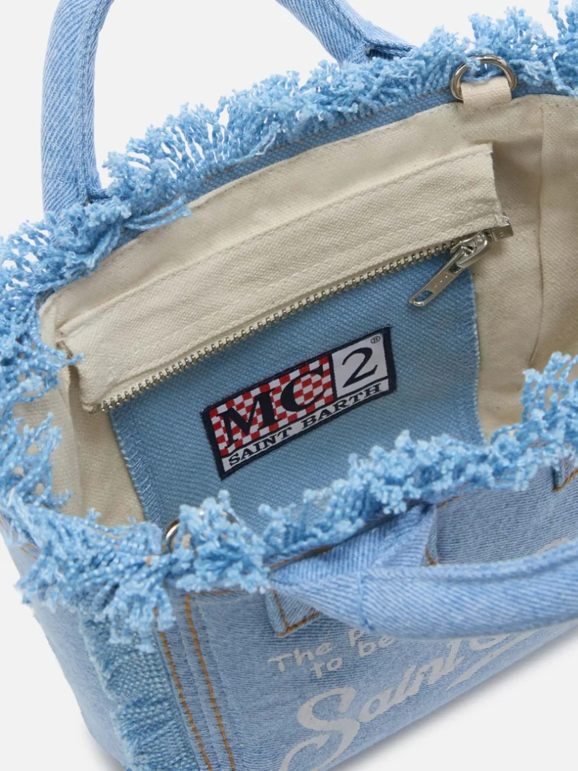 Mc2 Saint Barth Borsa Vanity Mini Denim Chiaro Vami001-00426L 177226
