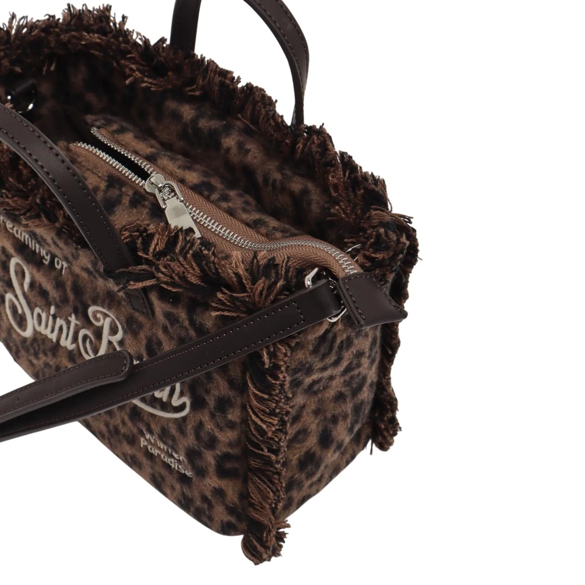 Mc2 Saint Barth Borsa Vanity Mini Felt Leopardato Vami035-00212M 195084