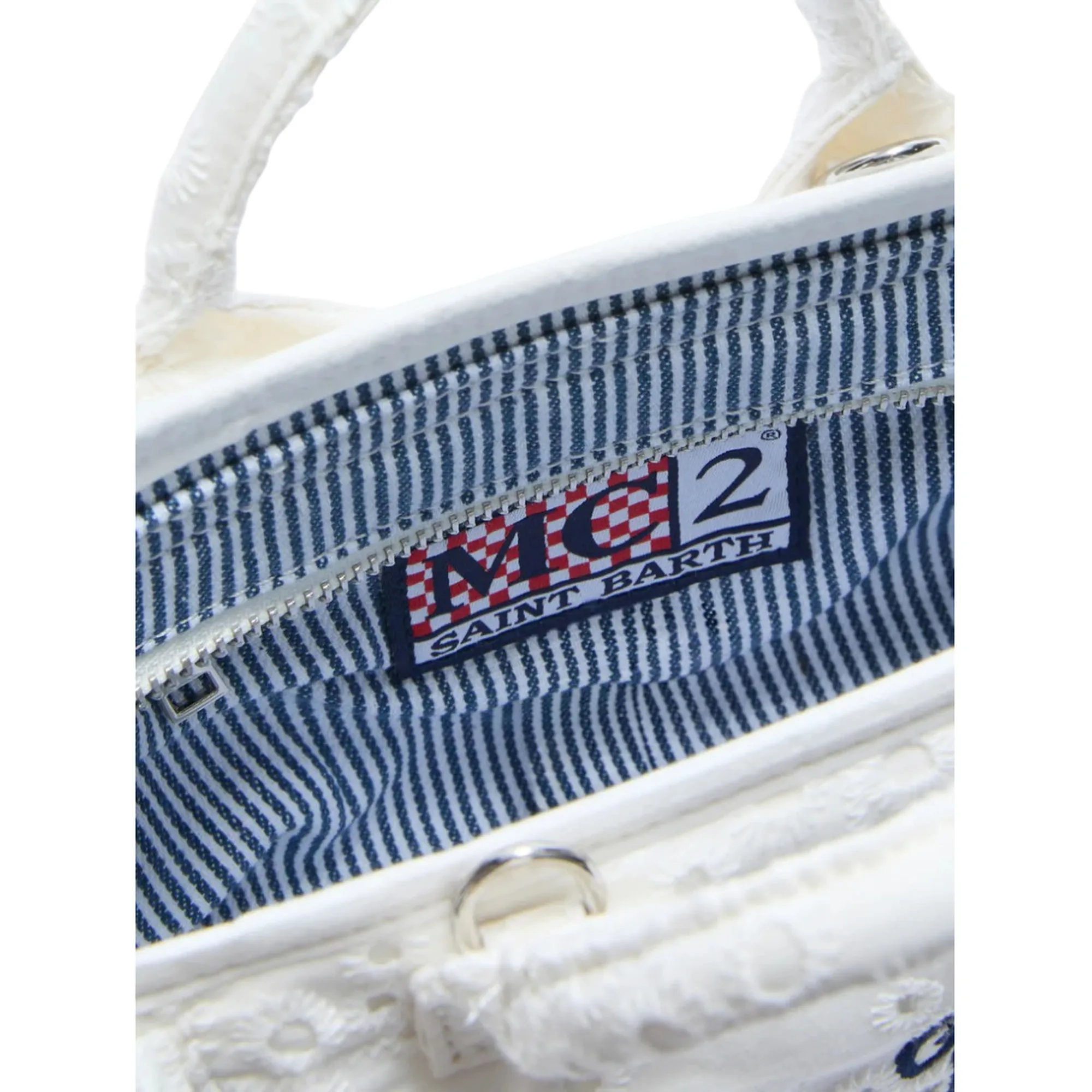 Mc2 Saint Barth B'Mini Sangallo Vanity Bag' White Vami018-00434L 182000