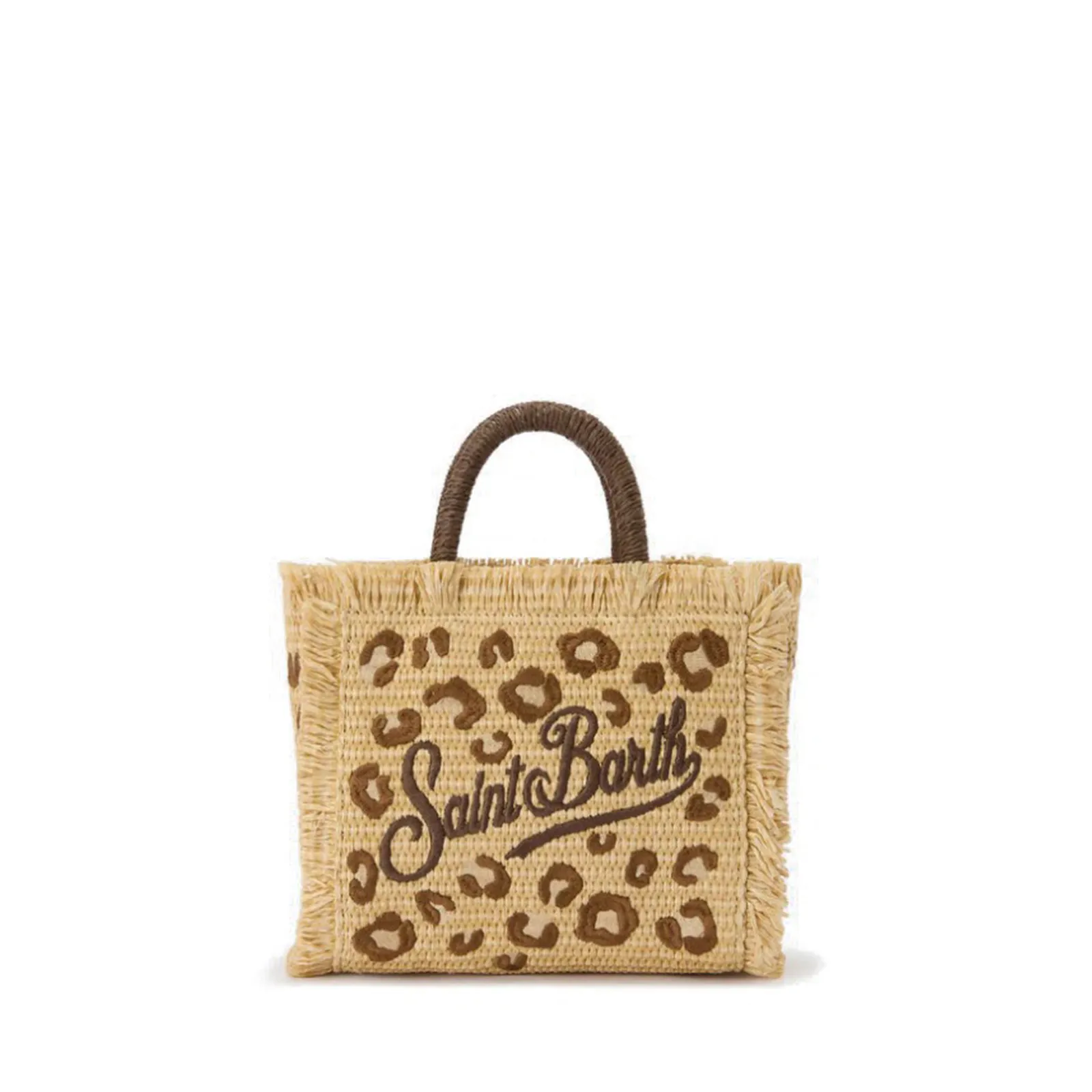Mc2 Saint Barth Borsa Vanity Mini Straw N Leopard Paglia Vami009-00349L 178897