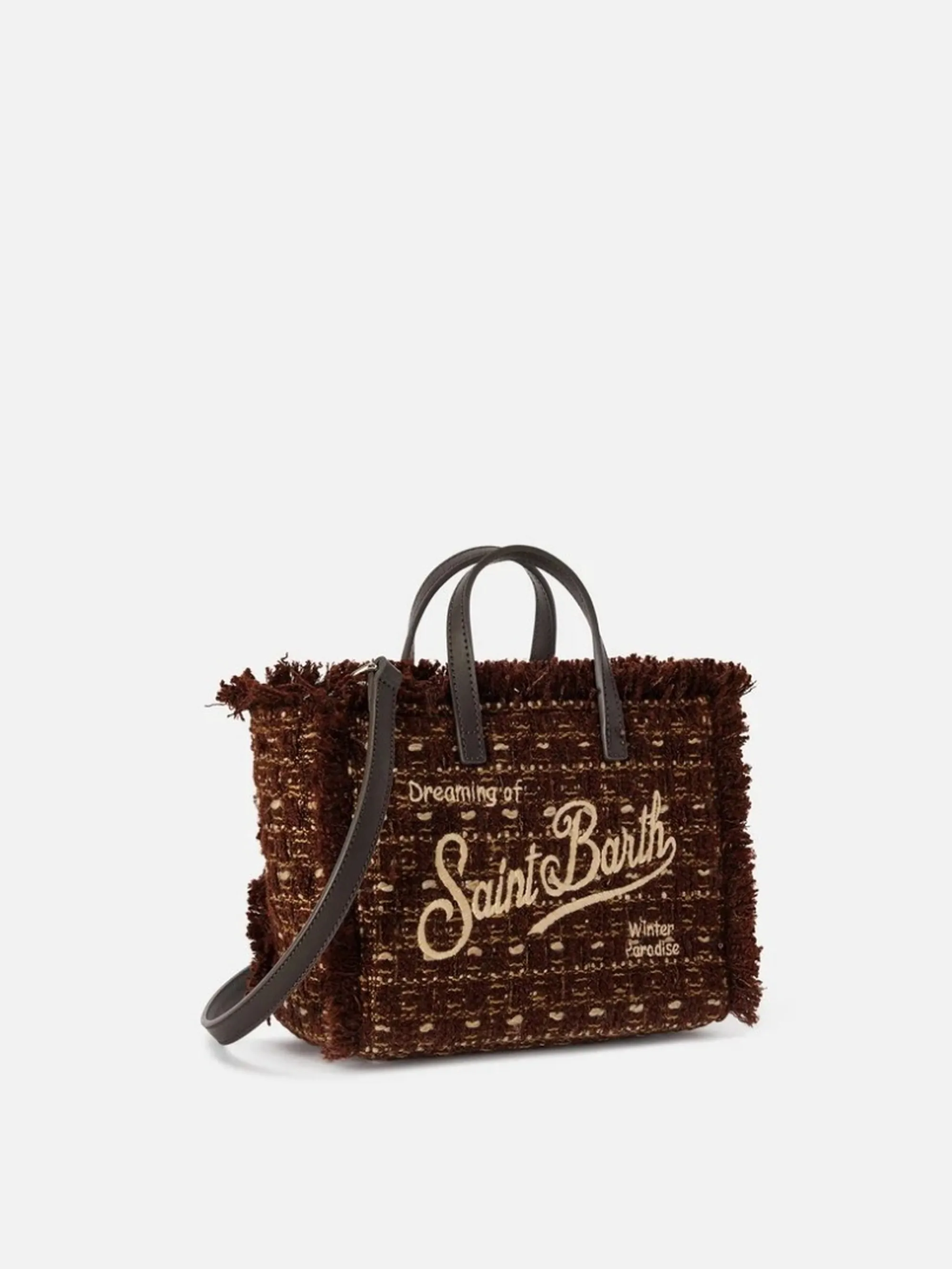 Mc2 Saint Barth B'Mini Tweed Vanity Bag' Brown Vami032-04136M 194270