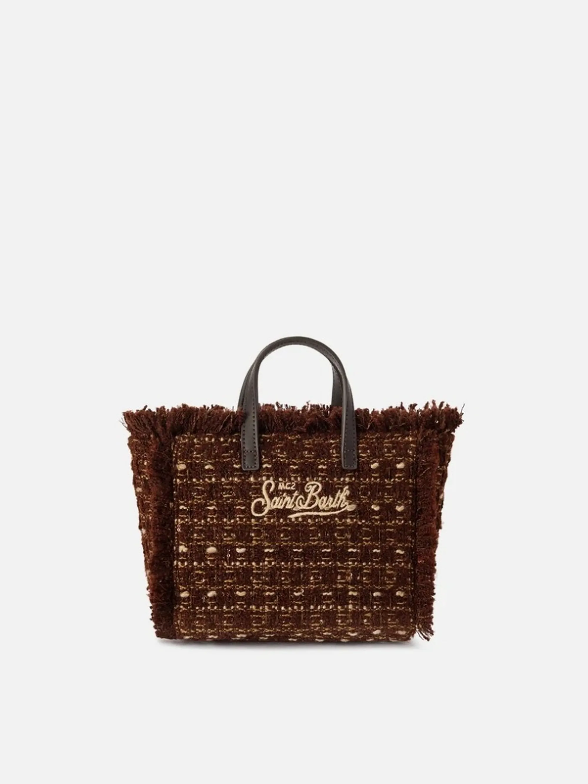 Mc2 Saint Barth B'Mini Tweed Vanity Bag' Brown Vami032-04136M 194271