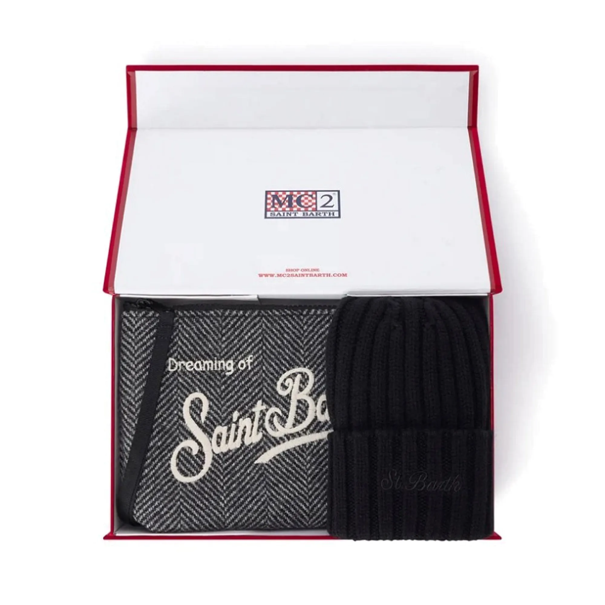 Mc2 Saint Barth Box Con Motivo Spigato E Berretto Nero Box0042-03608M 201681