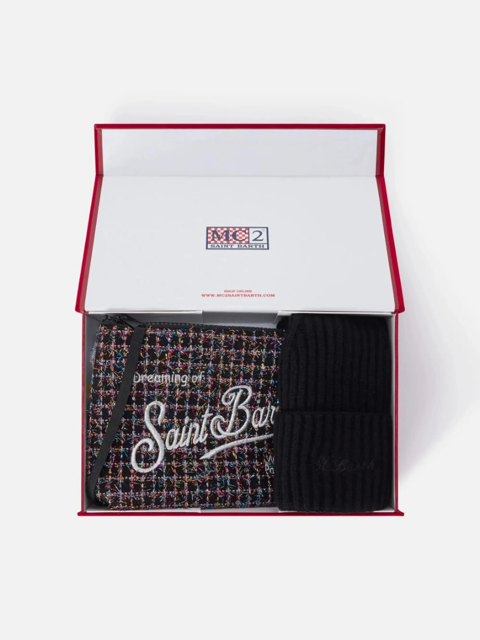 Mc2 Saint Barth B'Aline Pouch Box And Hat' Black Box0048-04510M 201446
