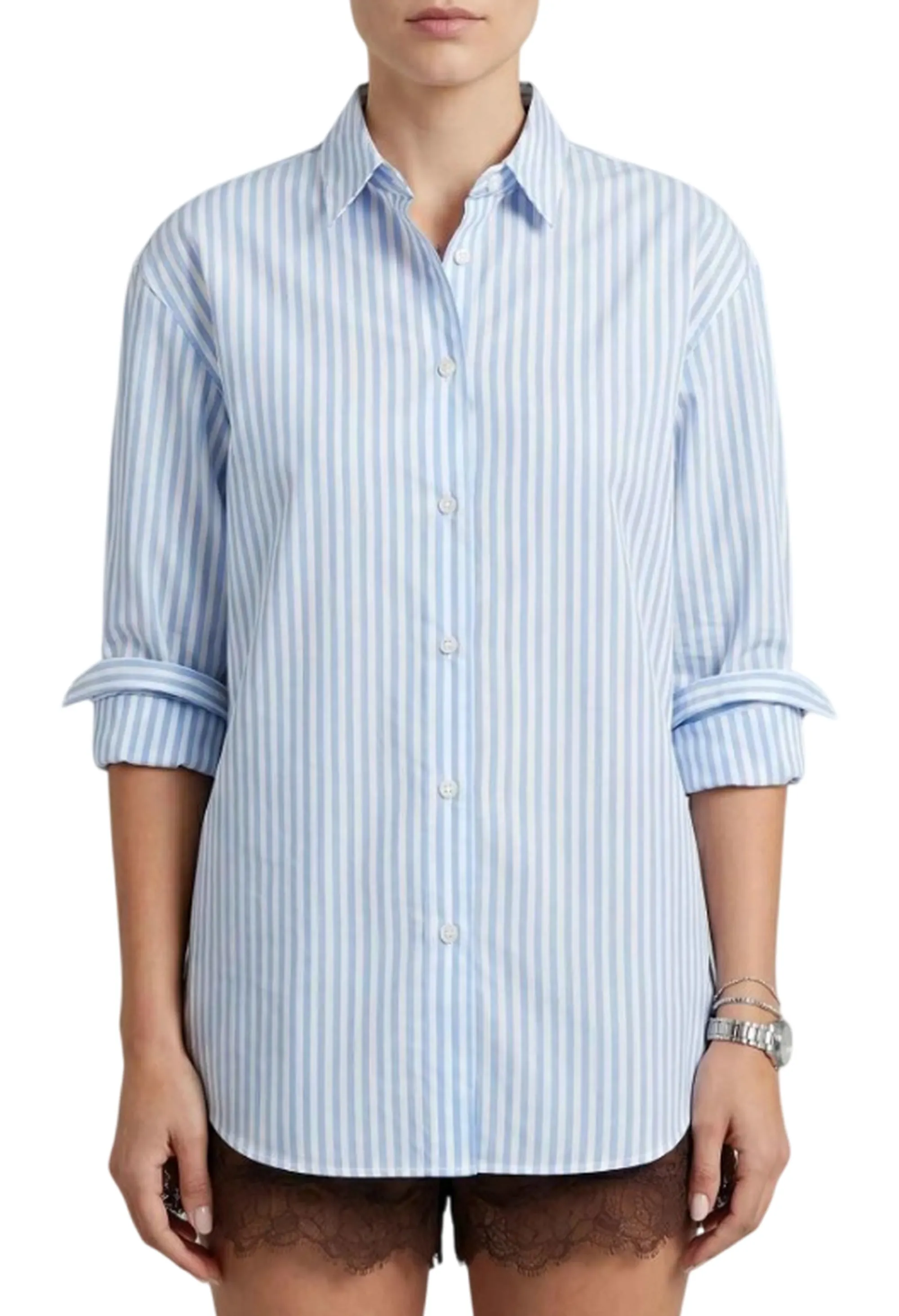 Mc2 Saint Barth Camicia Brigitte Azzurro Brig005-01934L 183502