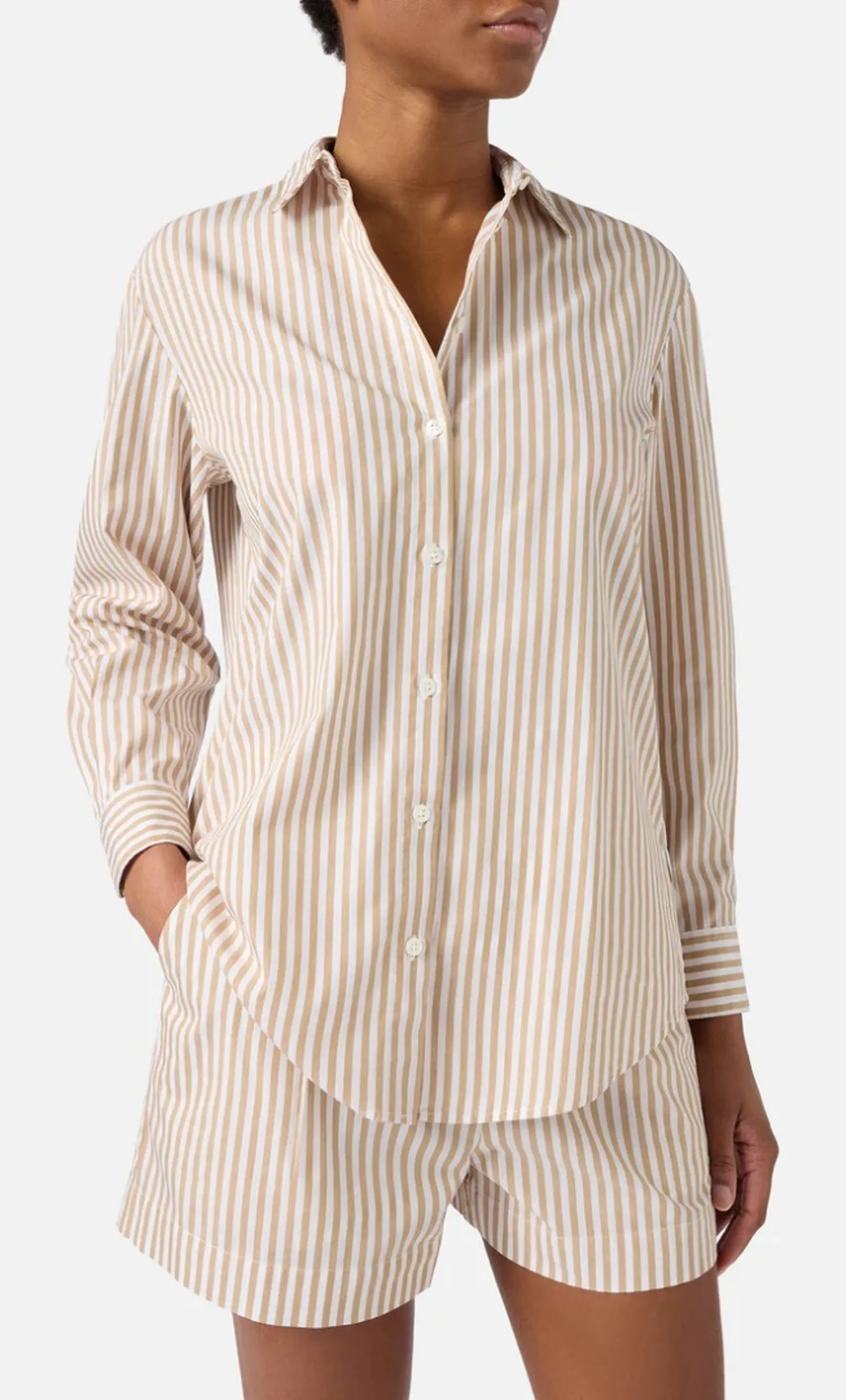 Mc2 Saint Barth Camicia Brigitte Beige Brig001-00724L 179286