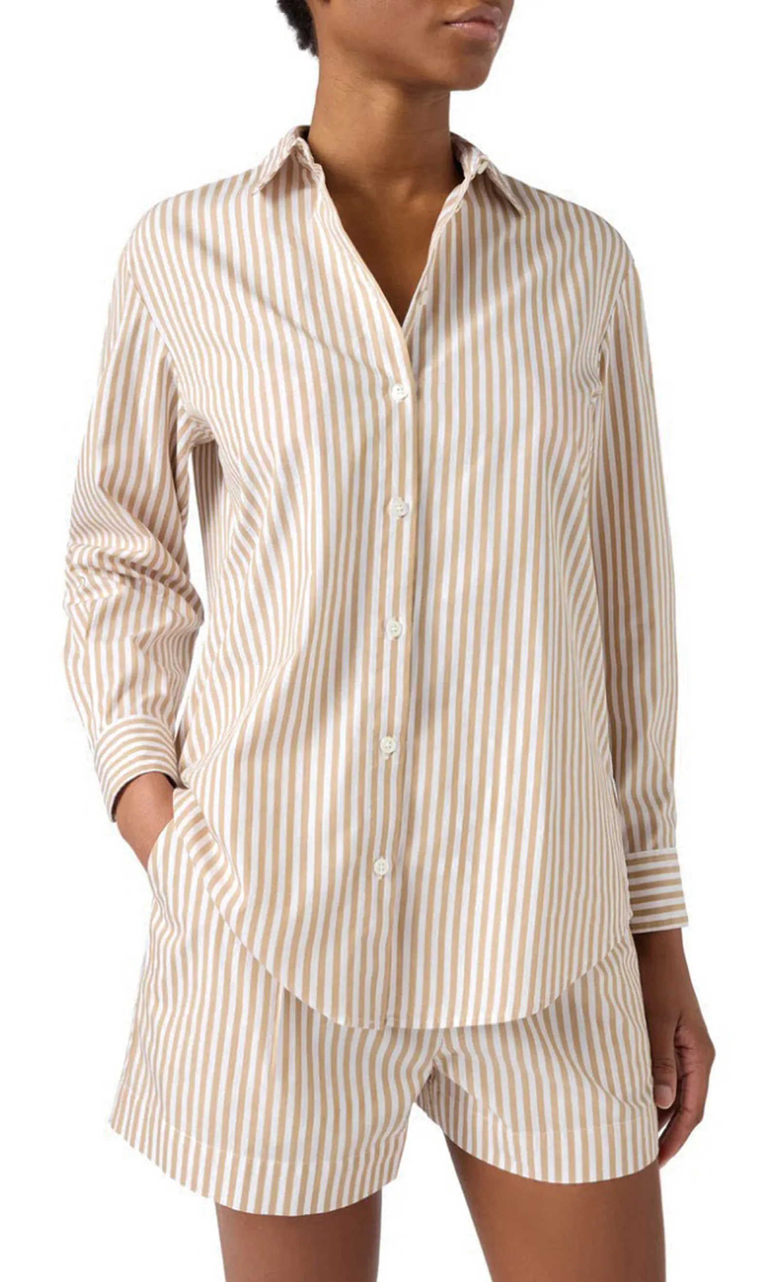 Mc2 Saint Barth Camicia Brigitte Beige Brig001-00724L 180823