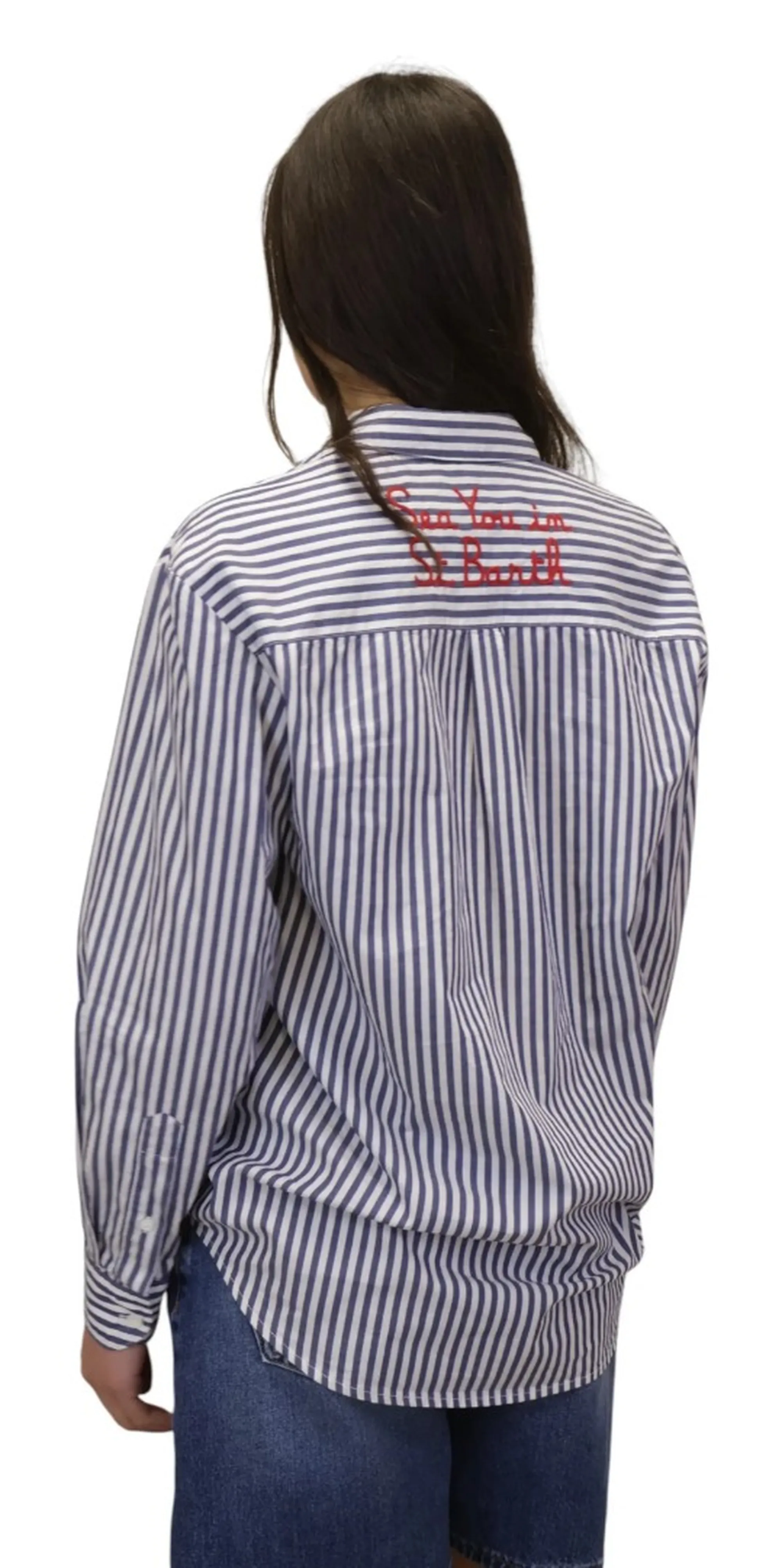 Mc2 Saint Barth B'Brigitte Shirt' Blu Brig001-00801L 179301
