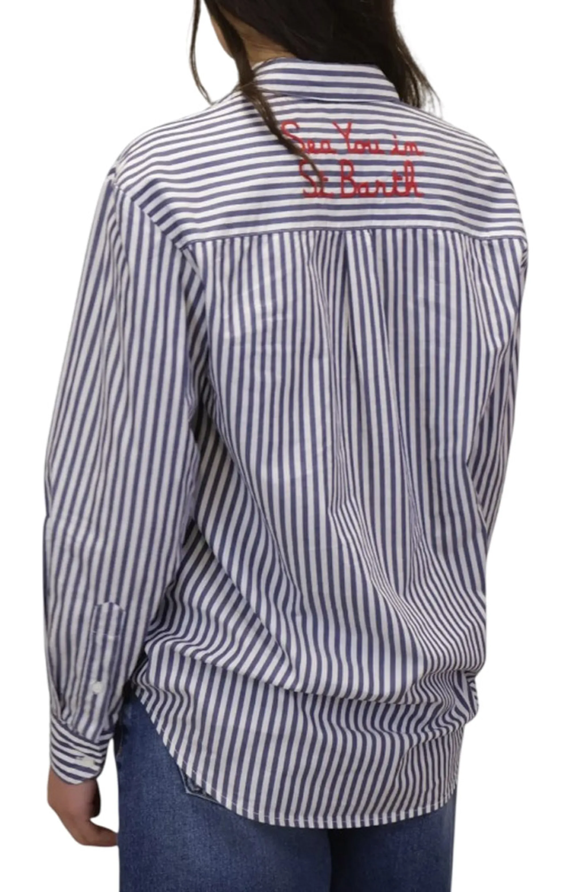 Mc2 Saint Barth Camicia Brigitte Blu Brig001-00801L 180892