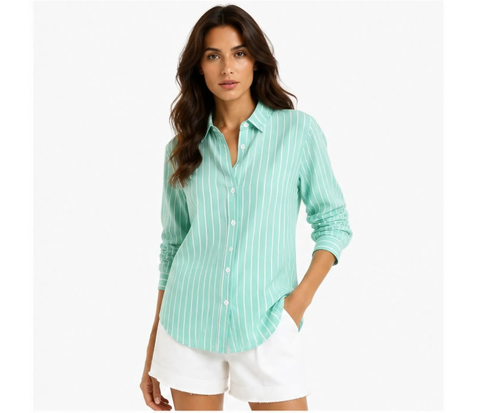 Mc2 Saint Barth Camicia Brigitte Verde Brig001-00848L 186150