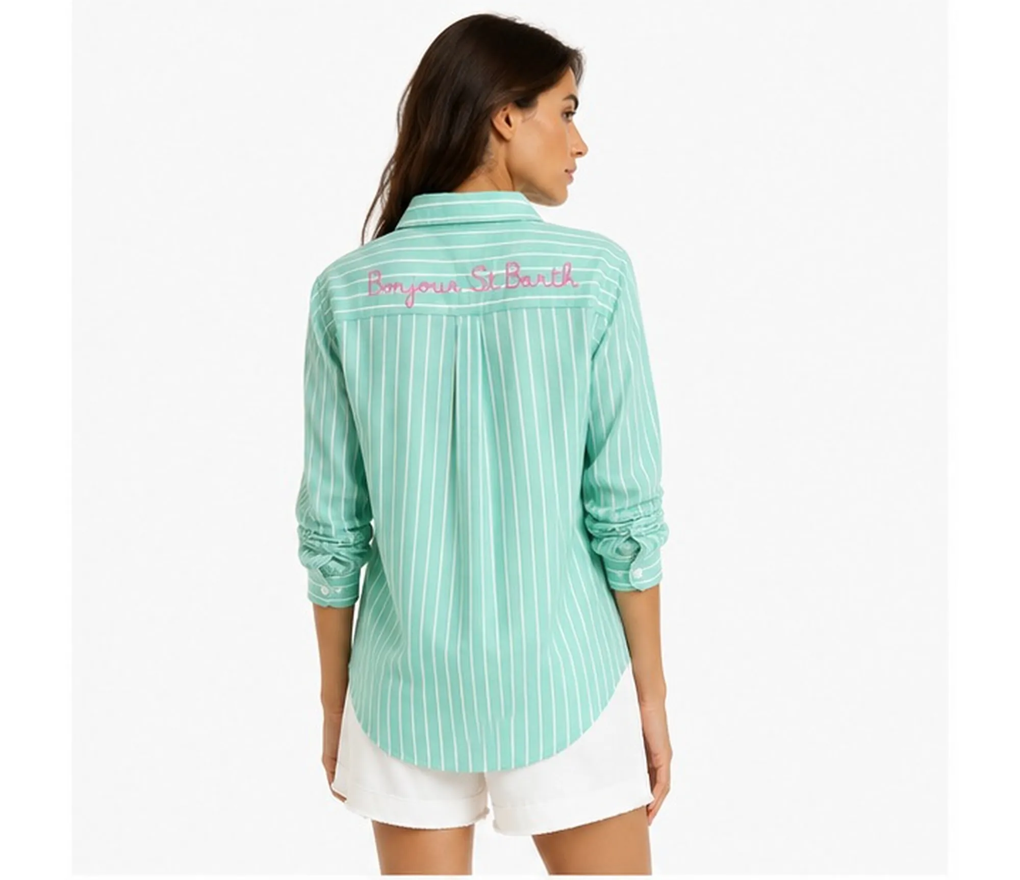 Mc2 Saint Barth Camicia Brigitte Verde Brig001-00848L 186151