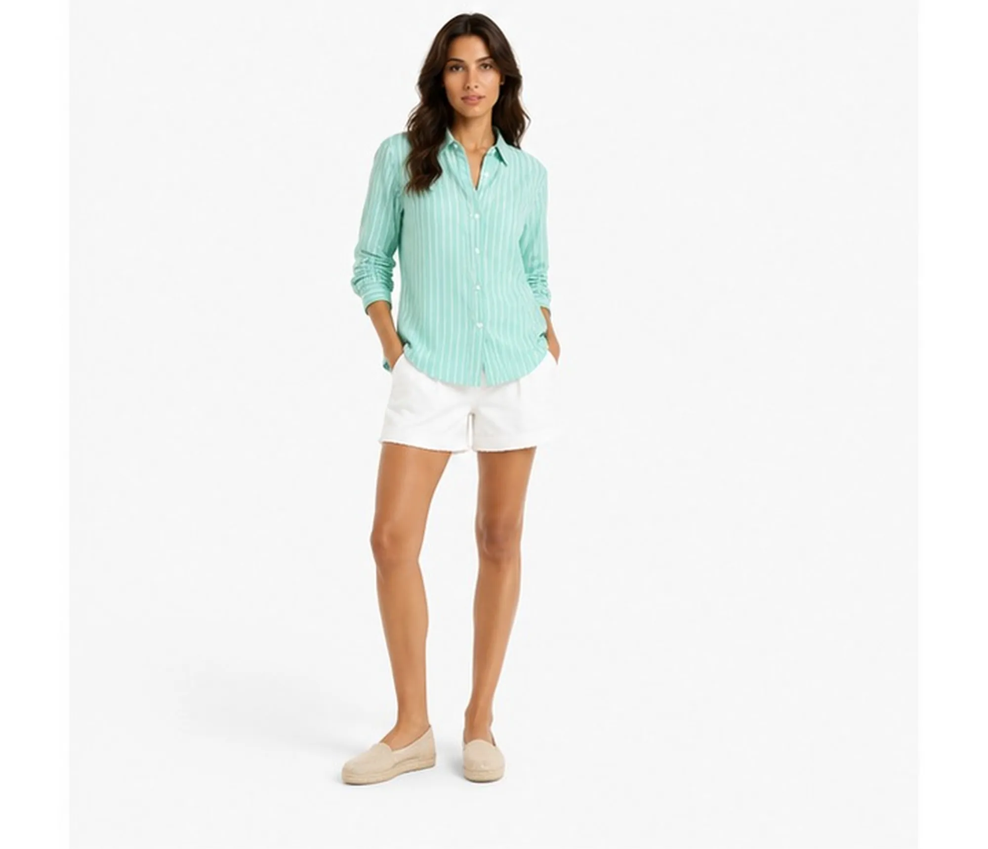 Mc2 Saint Barth Camicia Brigitte Verde Brig001-00848L 186152