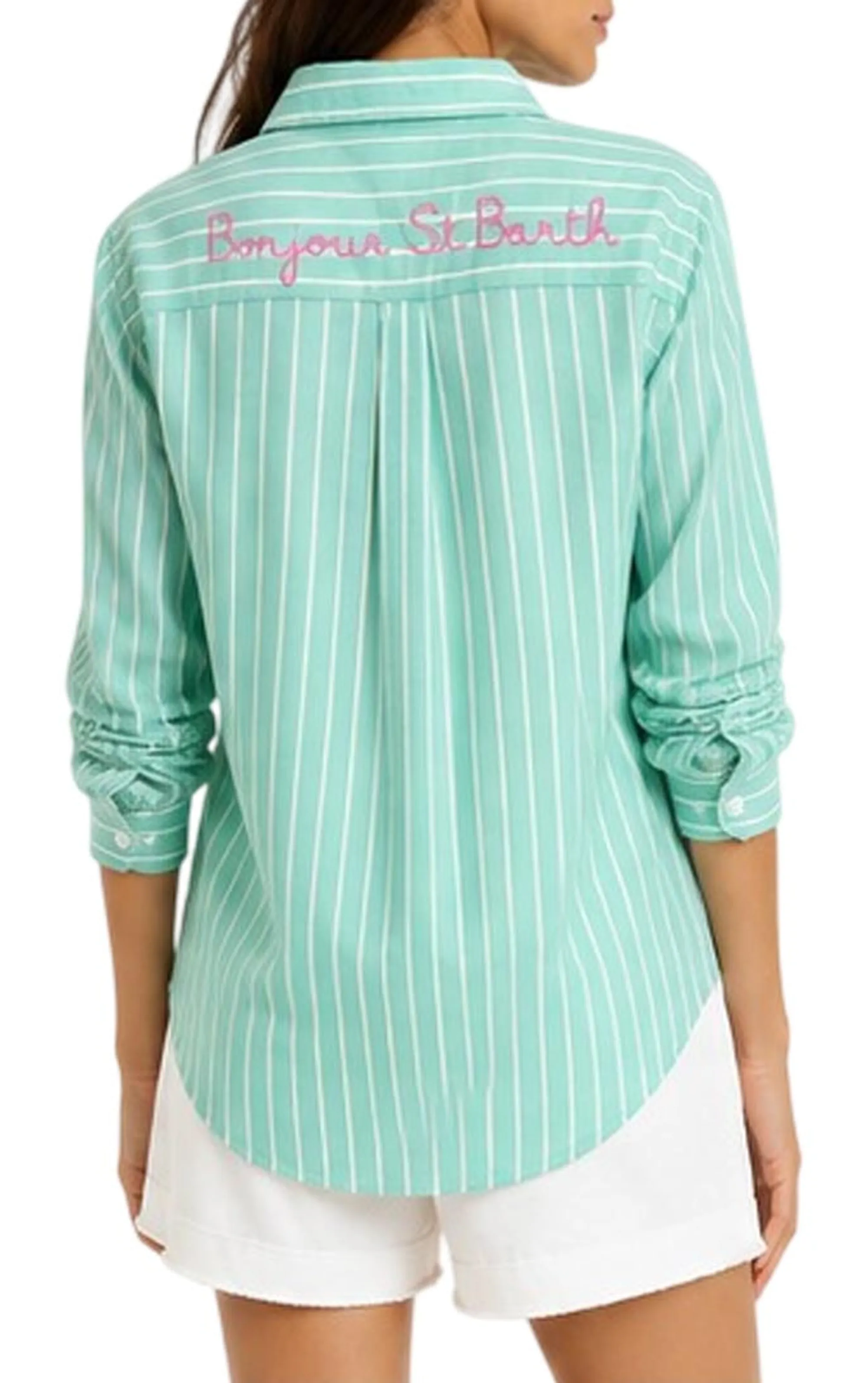 Mc2 Saint Barth B'Brigitte Shirt' Green Brig001-00848L 200073