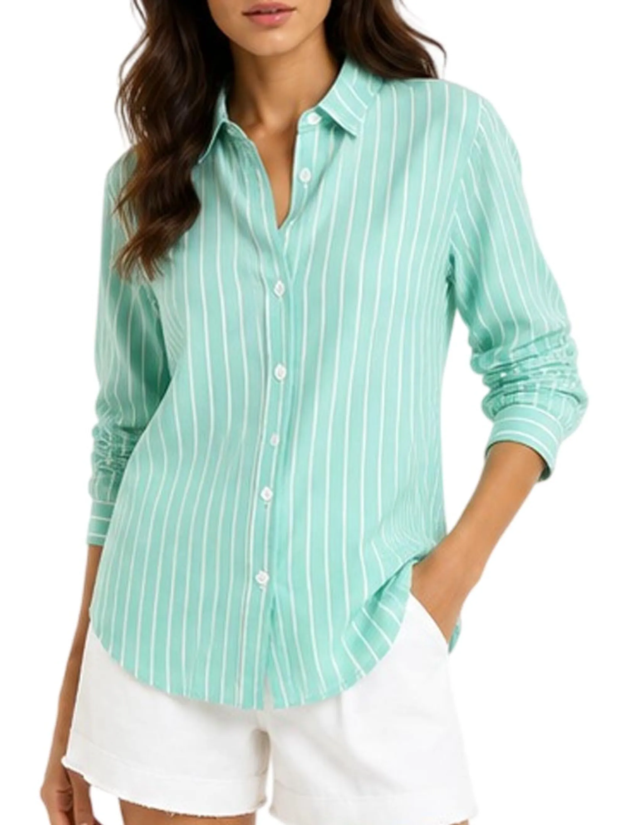 Mc2 Saint Barth B'Brigitte Shirt' Green Brig001-00848L 200075