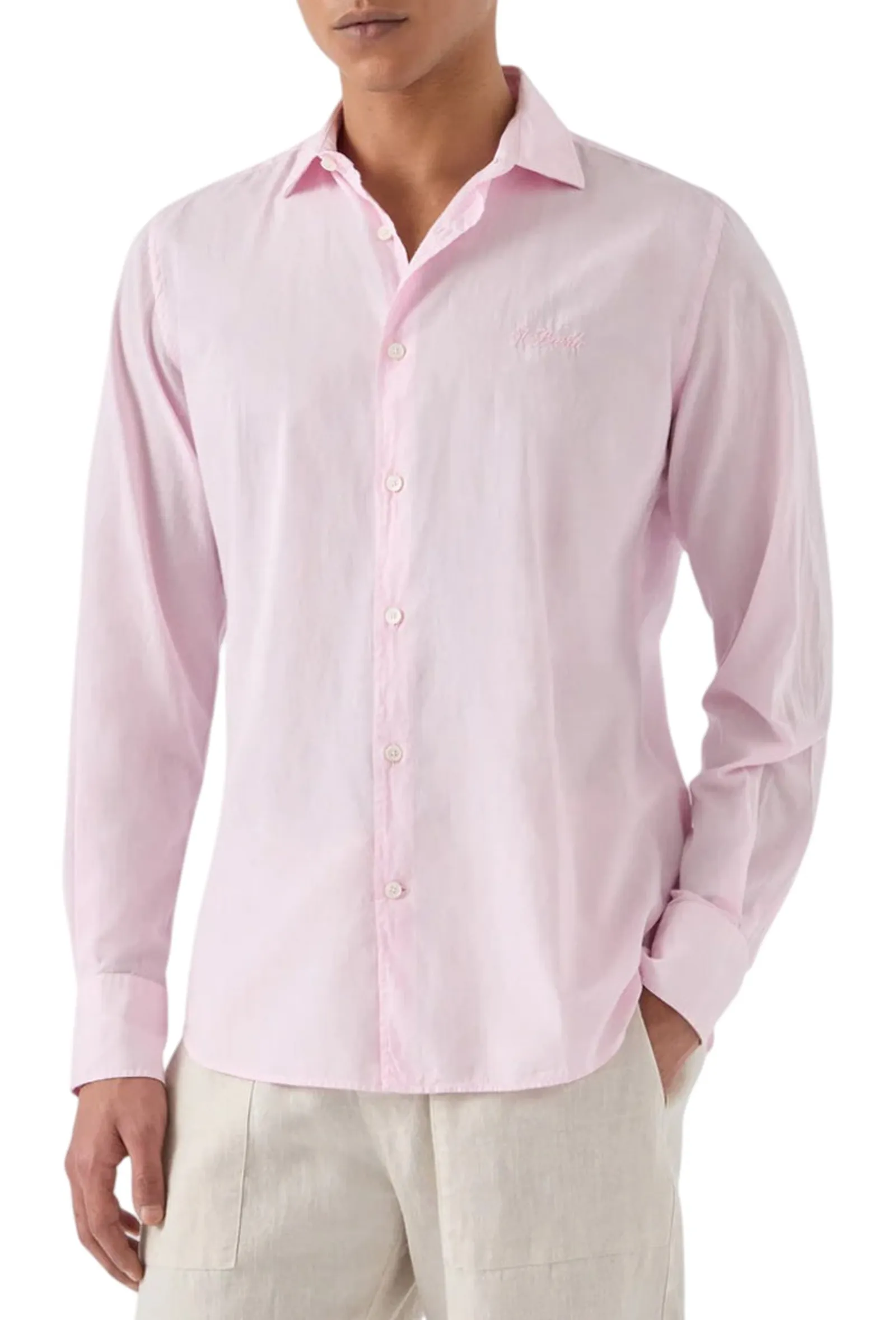 Mc2 Saint Barth Camicia Chemise Rosa Lcm0001-00135L 179978