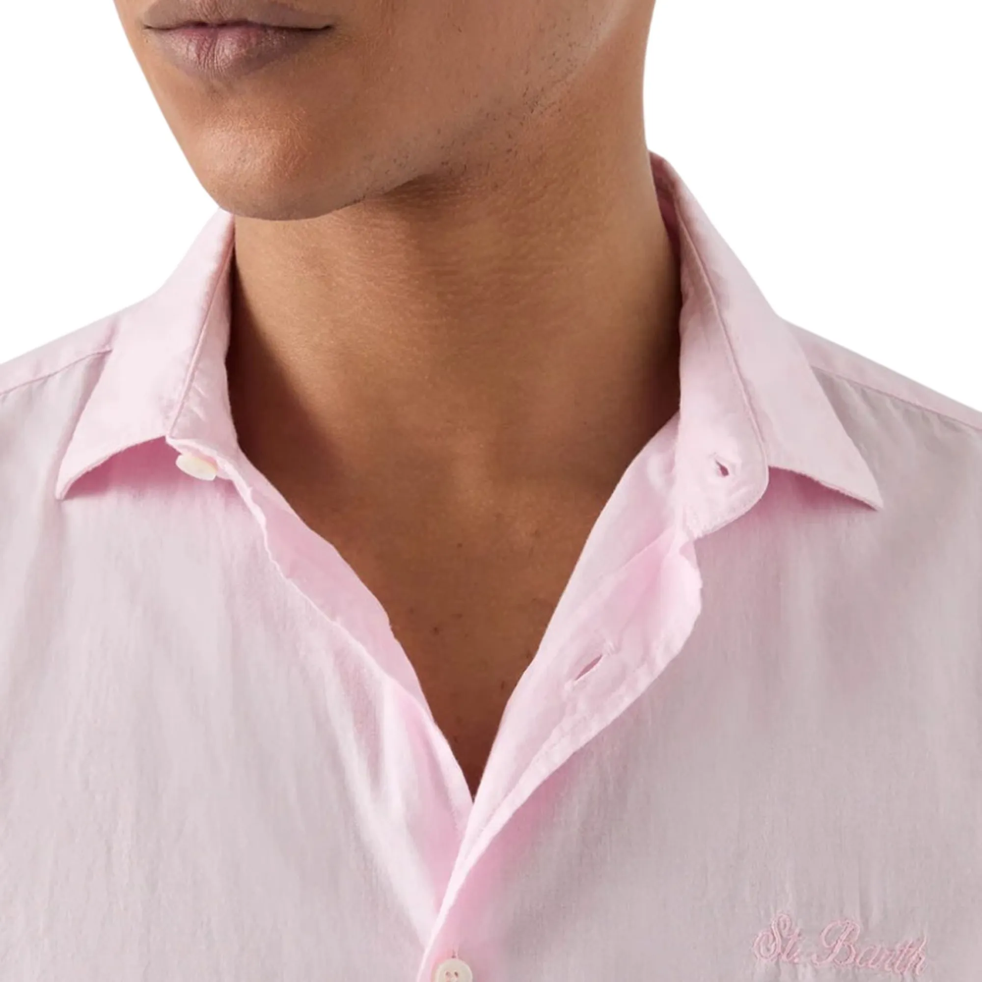 Mc2 Saint Barth Camicia Chemise Rosa Lcm0001-00135L 179980