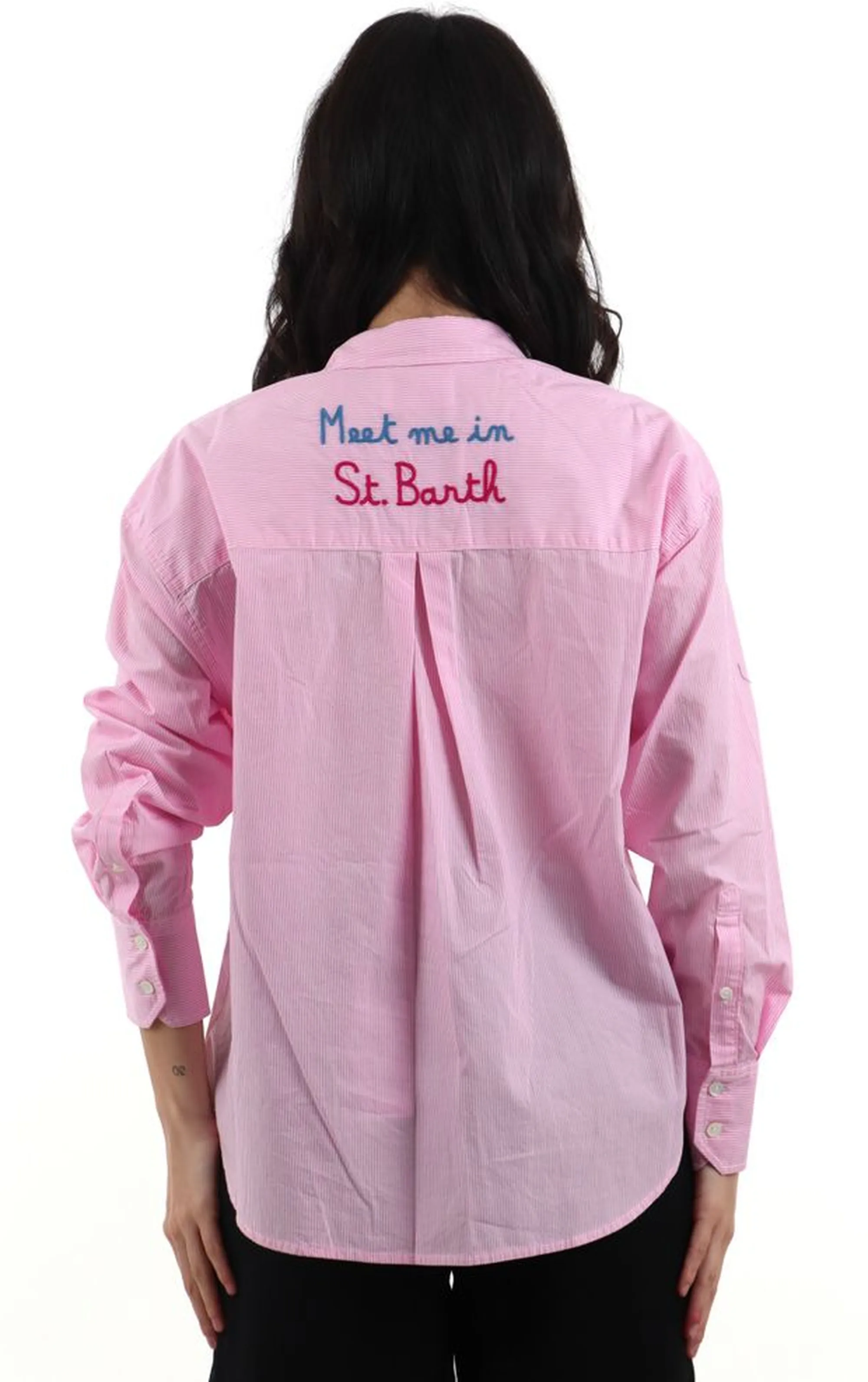 Mc2 Saint Barth B'Cristal Shirt' Pink Cys0001-00810L 179277