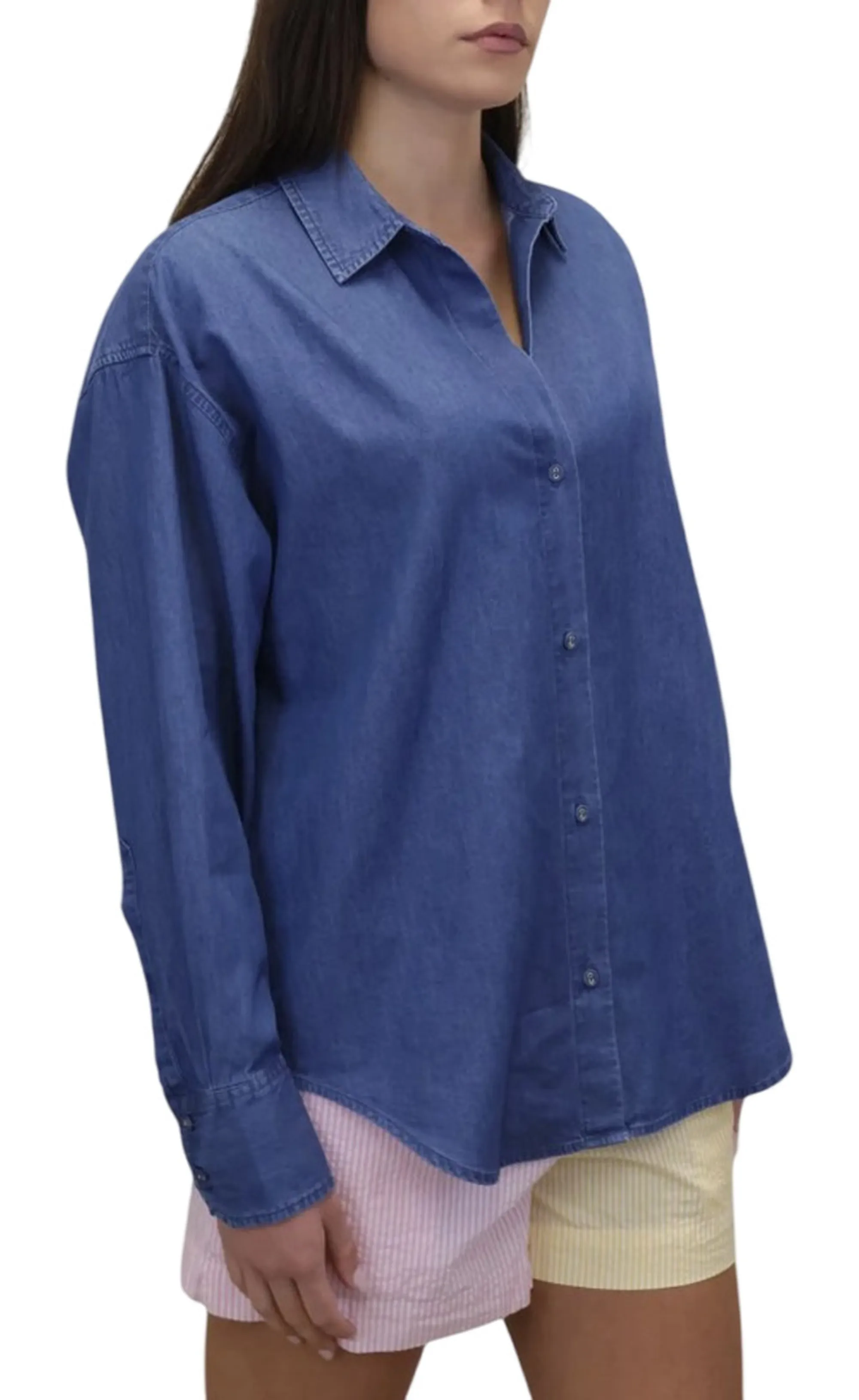 Mc2 Saint Barth B'Crystal Shirt' Denim Cys0001-01122L 180923