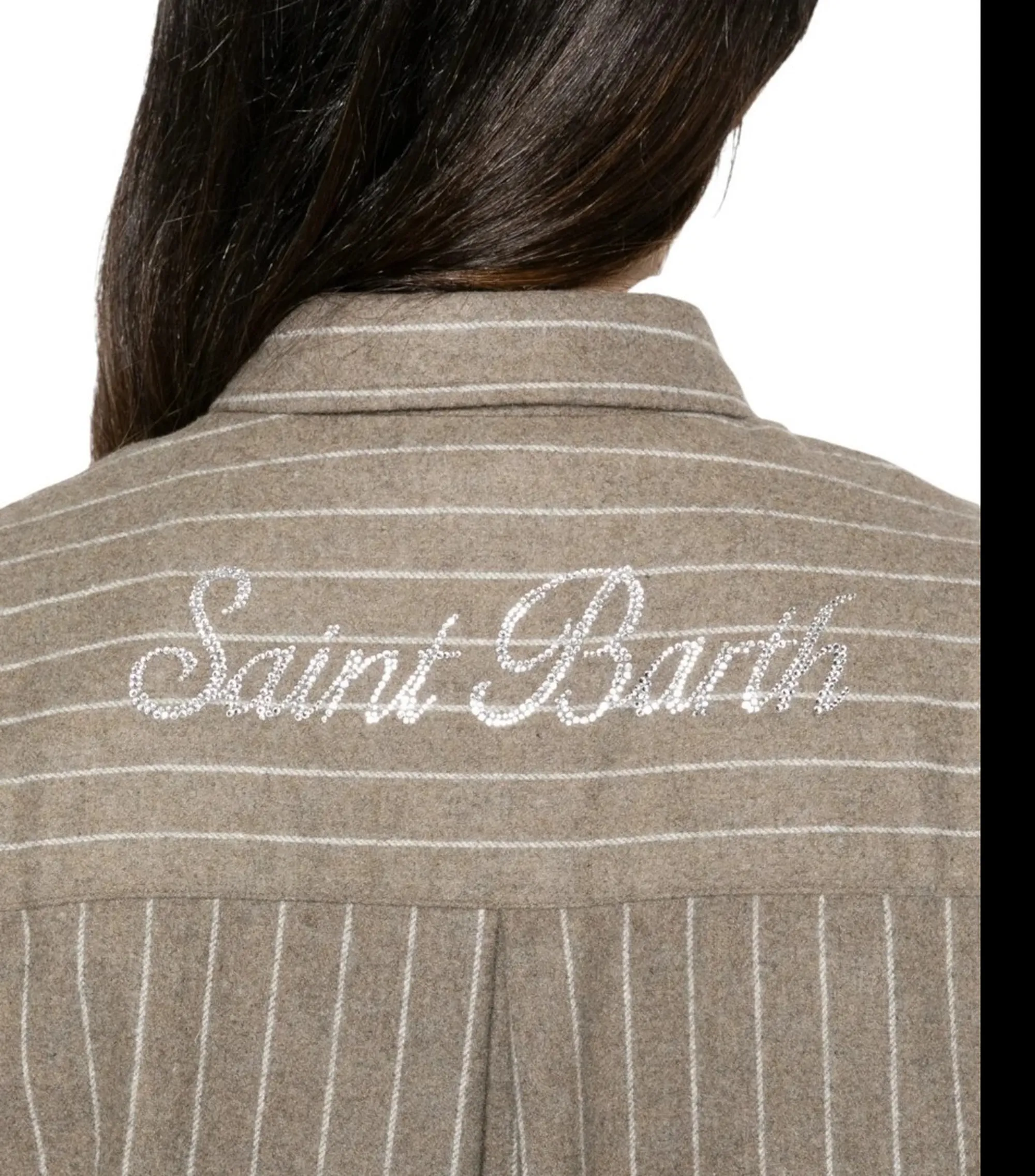 Mc2 Saint Barth B'Camicia Gigy Pinstripes' Beige Gig0001-00455M 192859