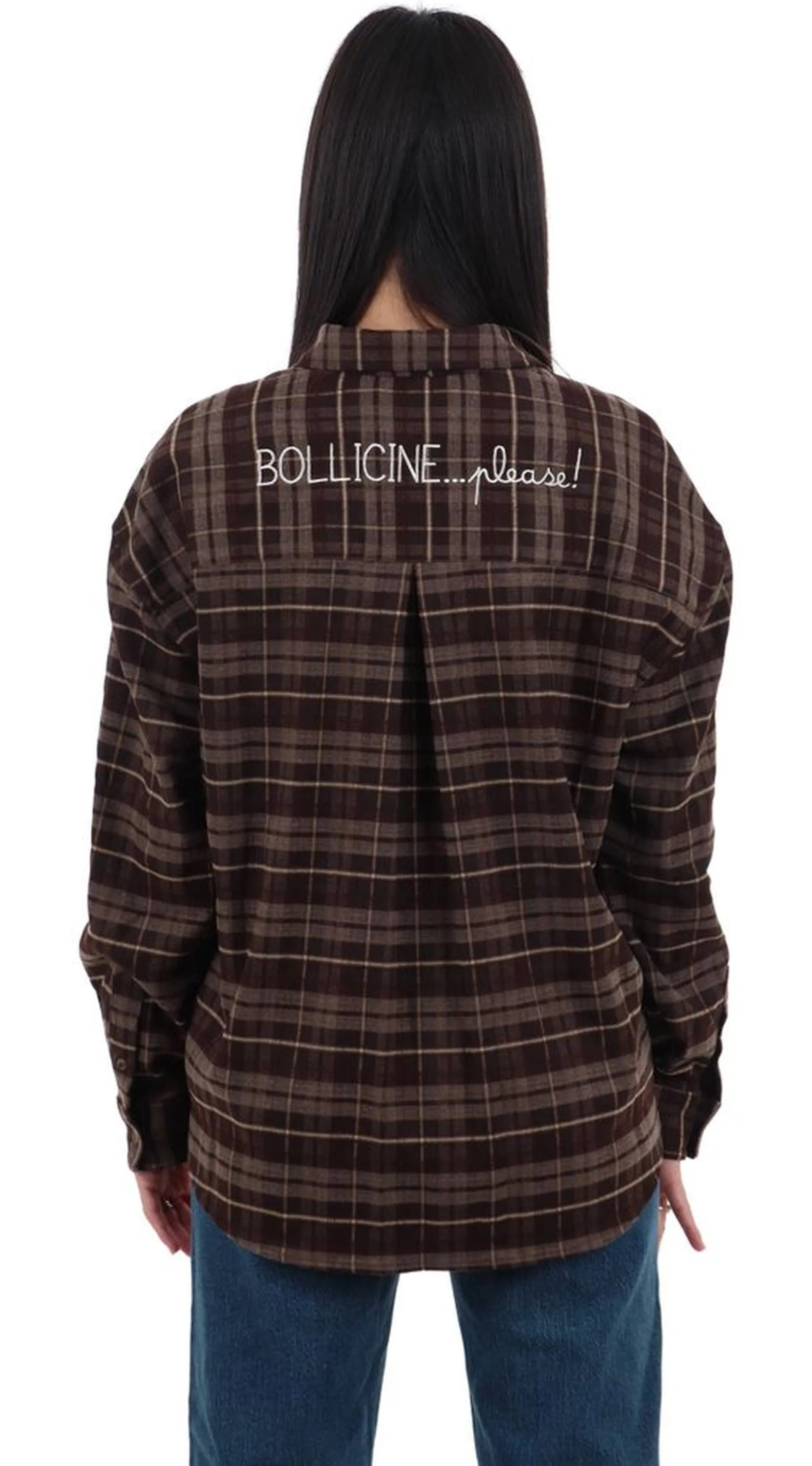 Mc2 Saint Barth B'Gigy Tartan Bubbles Shirt' Brown Gig0001-00209M 192851