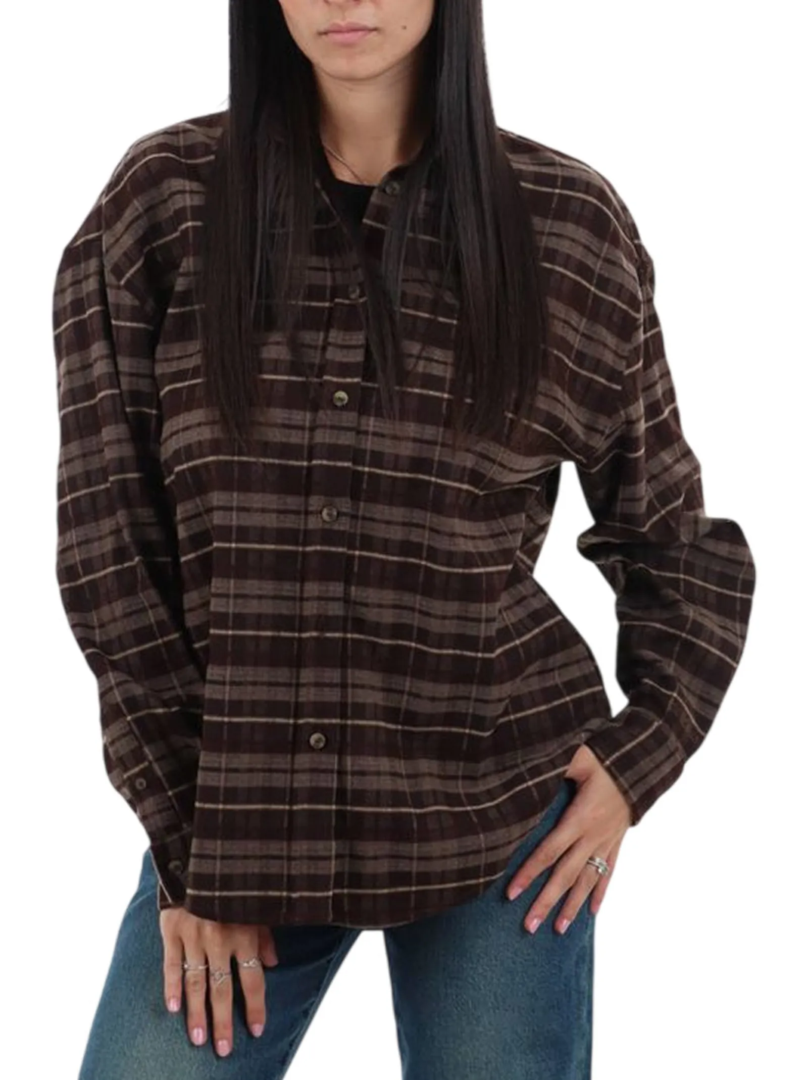 Mc2 Saint Barth Camicia Gigy Tartan Bollicine Marrone Gig0001-00209M 194785