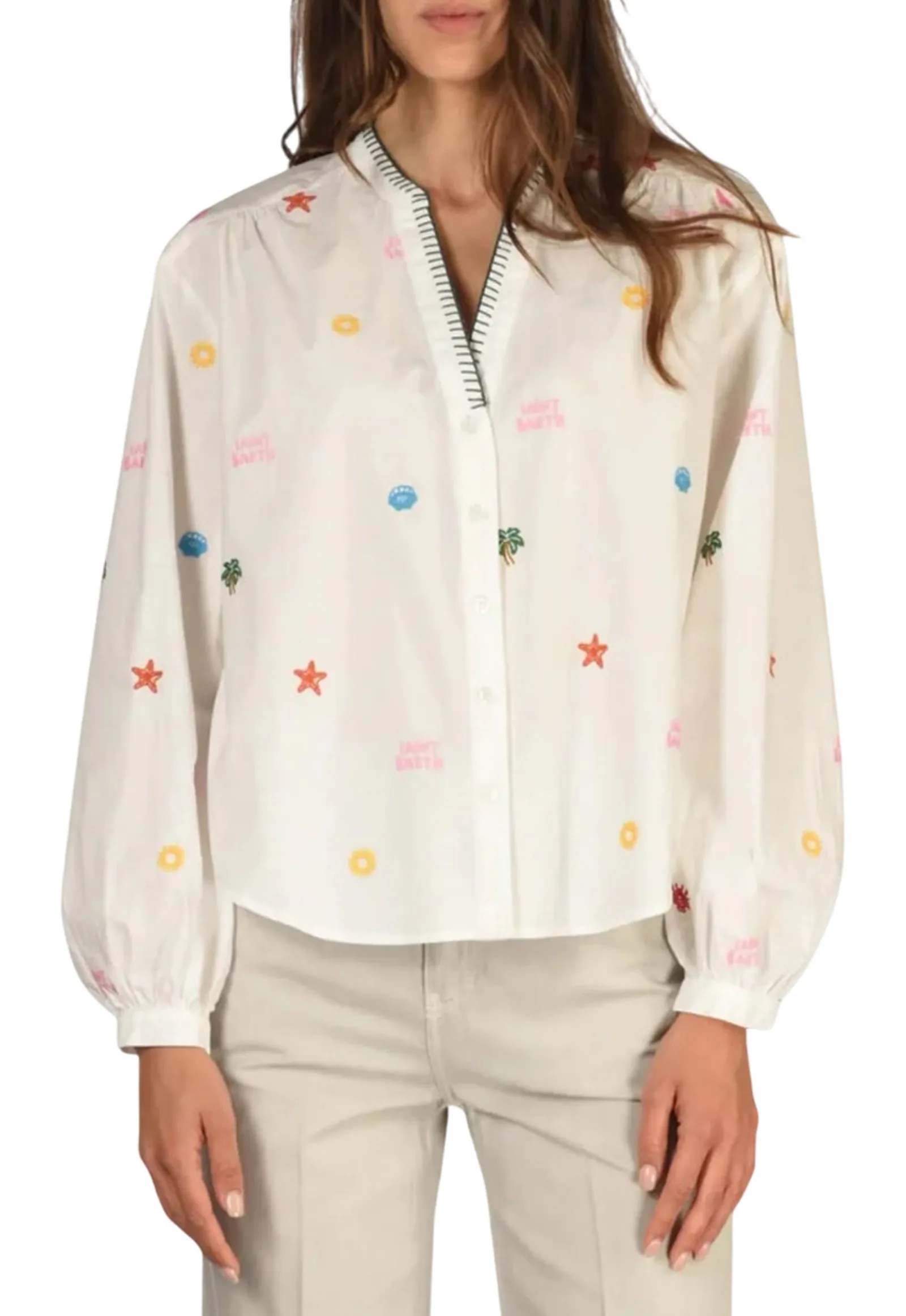 Mc2 Saint Barth Camicia Liona Bianco Lio0001-00429L 182813