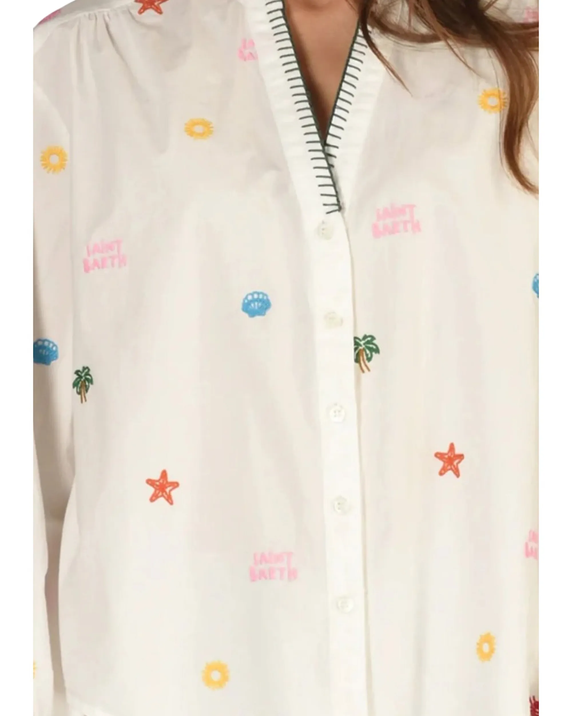 Mc2 Saint Barth B'Liona Shirt' White Lio0001-00429L 182817