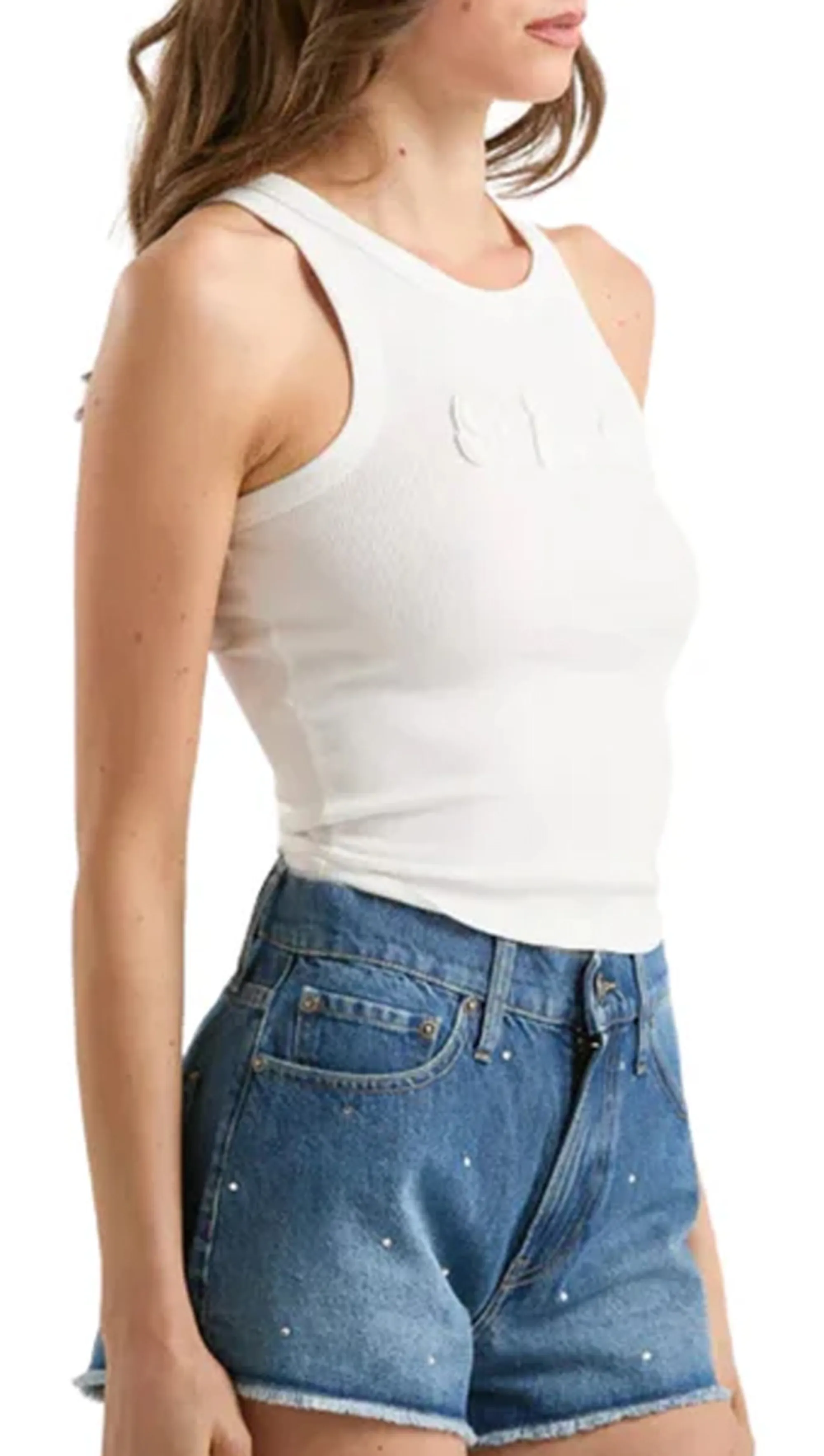 Mc2 Saint Barth B'Ada Tank Top' White Aad001-08656L 182873