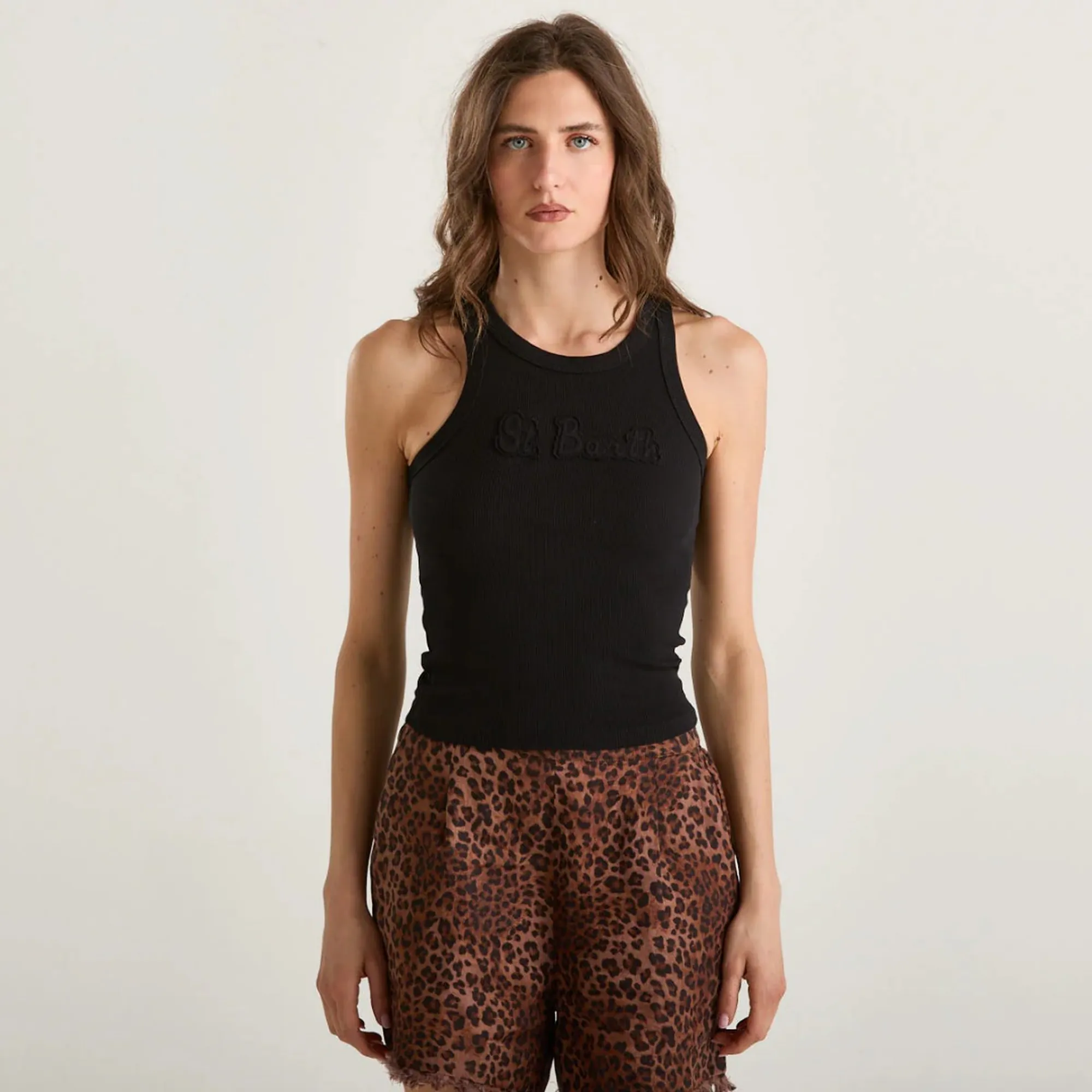 Mc2 Saint Barth Canotta Ada Nero Aad001-08655L 183005