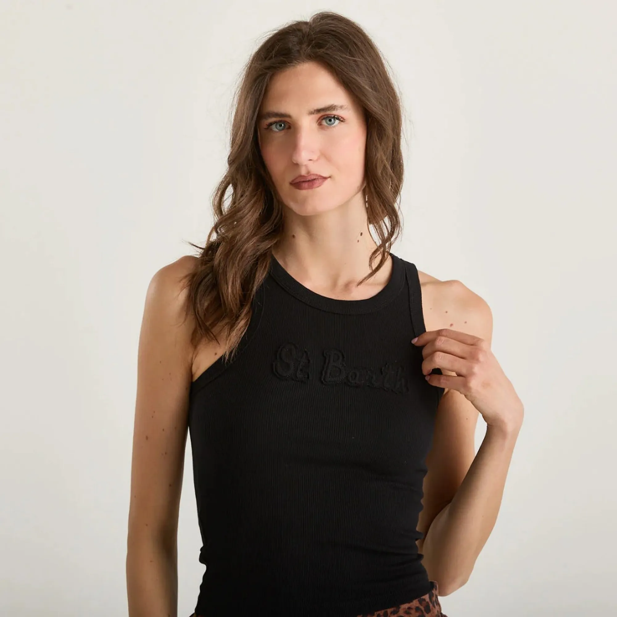 Mc2 Saint Barth Canotta Ada Nero Aad001-08655L 183006