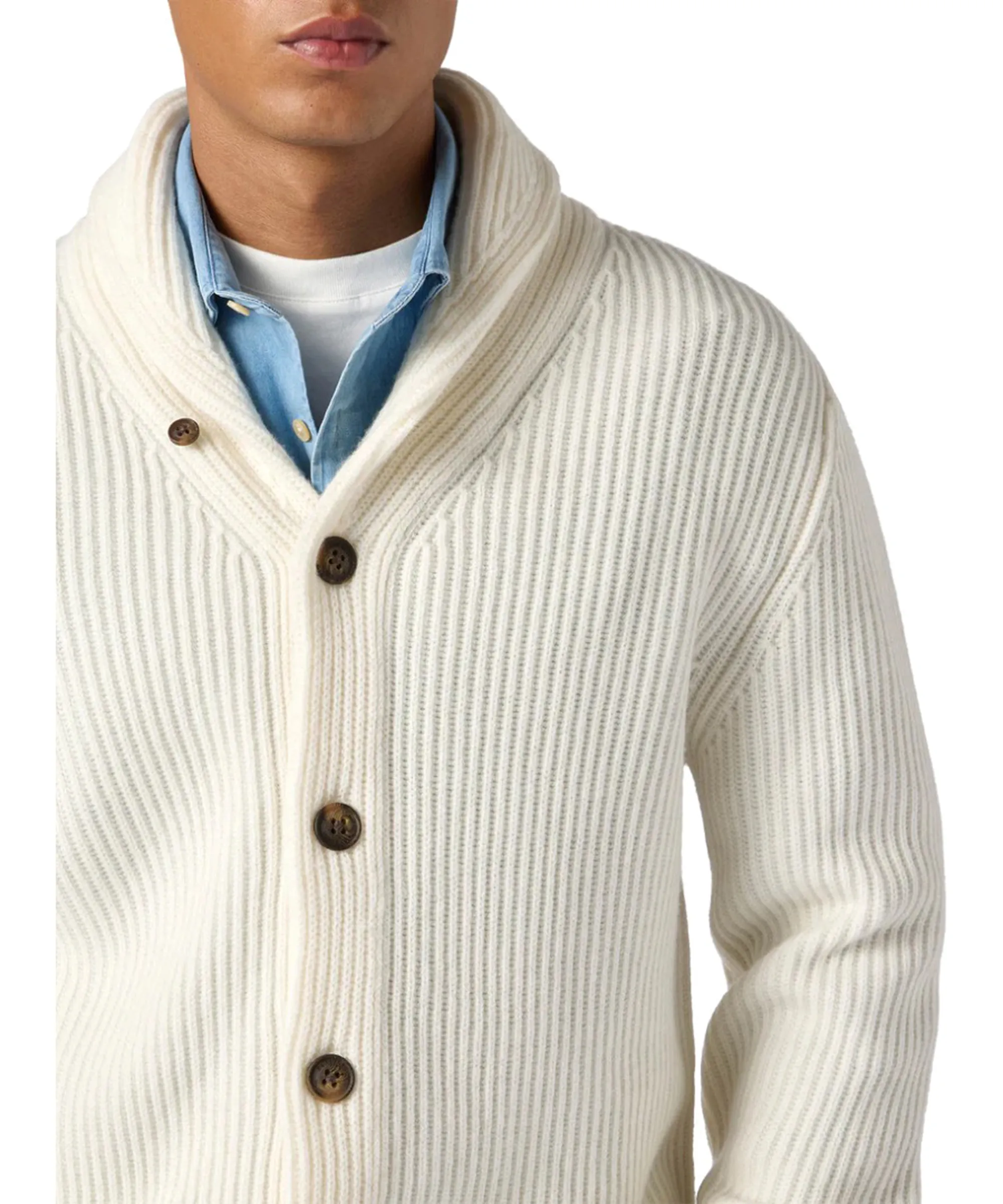 Mc2 Saint Barth Cardigan Glasgow Bianco Sporco Glas001-00040I 164604
