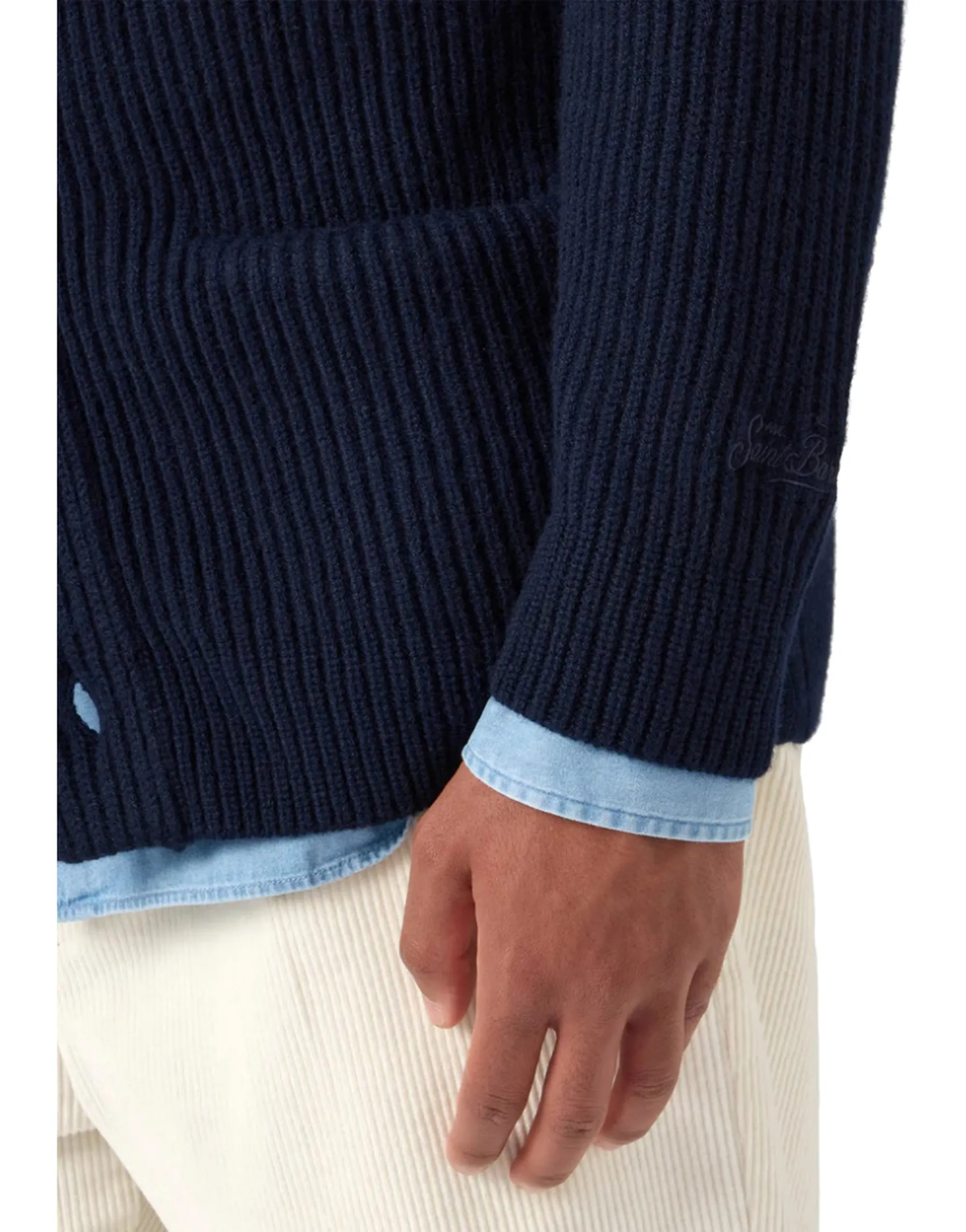 Mc2 Saint Barth B'Cardigan Glasgow' Blu Glas001-00063I 164600