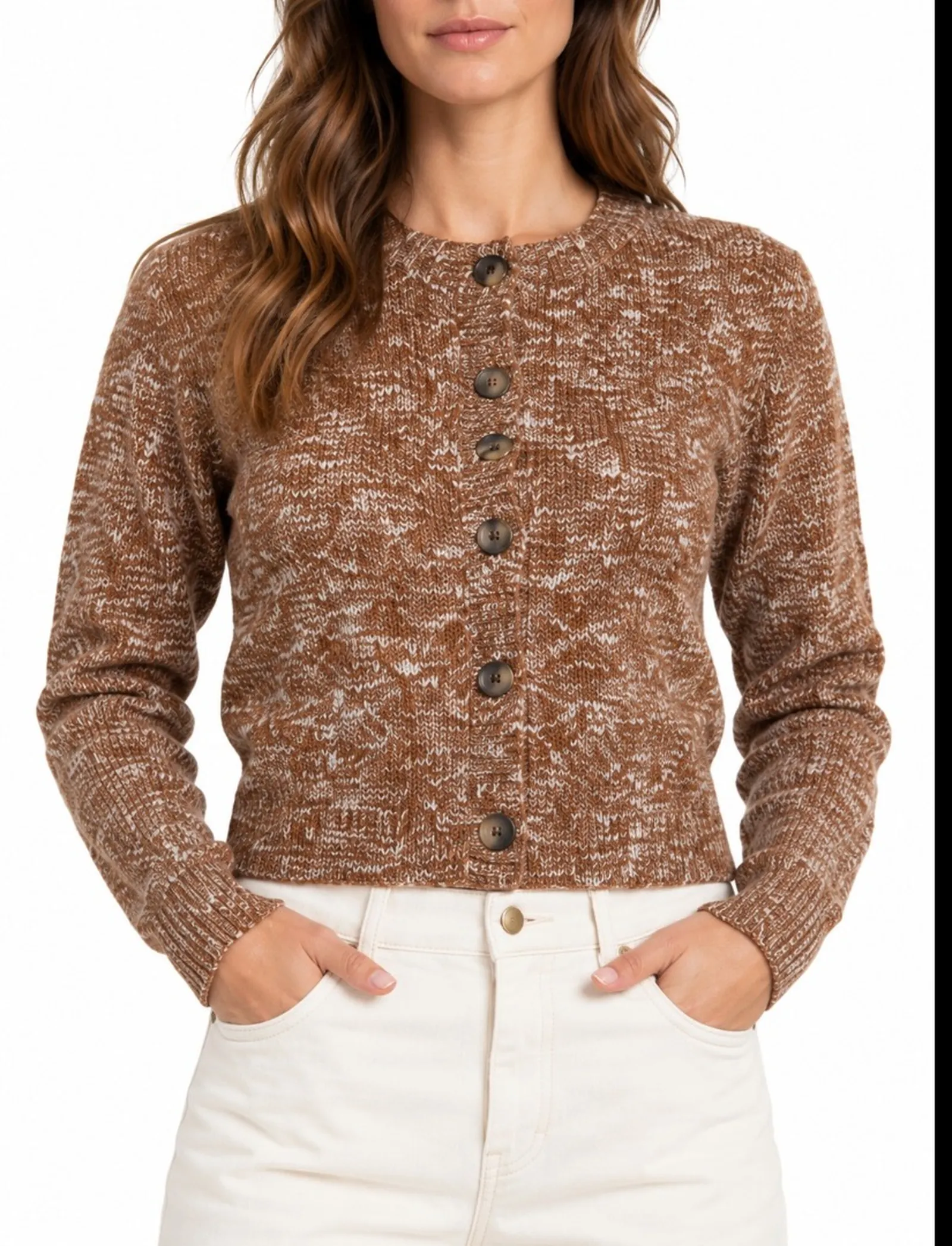 Mc2 Saint Barth Cardigan Janou Mouline Marrone Janu001-00026M 193063