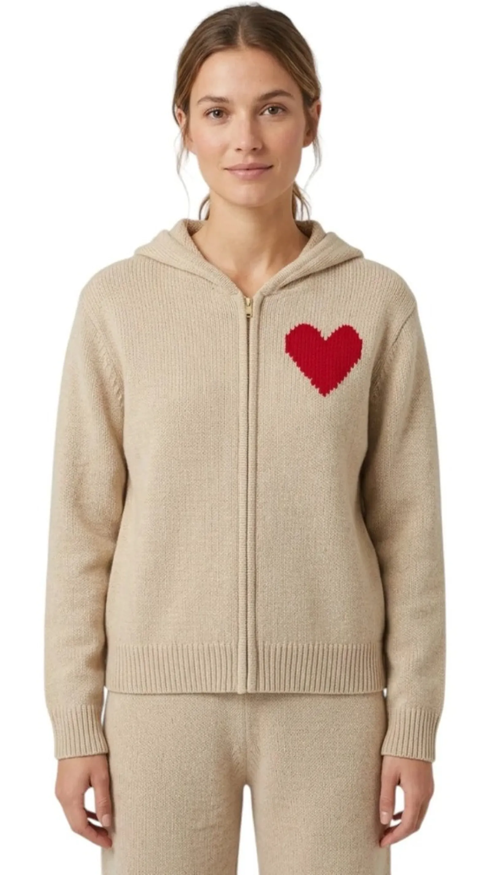 Mc2 Saint Barth Cardigan Kyla Con Intarsio St. Barth Beige Kyla005-00251M 193128