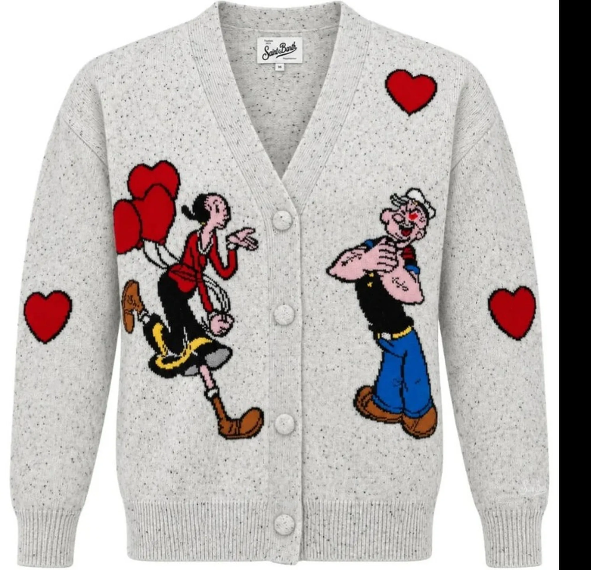 Mc2 Saint Barth Cardigan Sasy Donegal Grigio Sasi002-00150M 200030