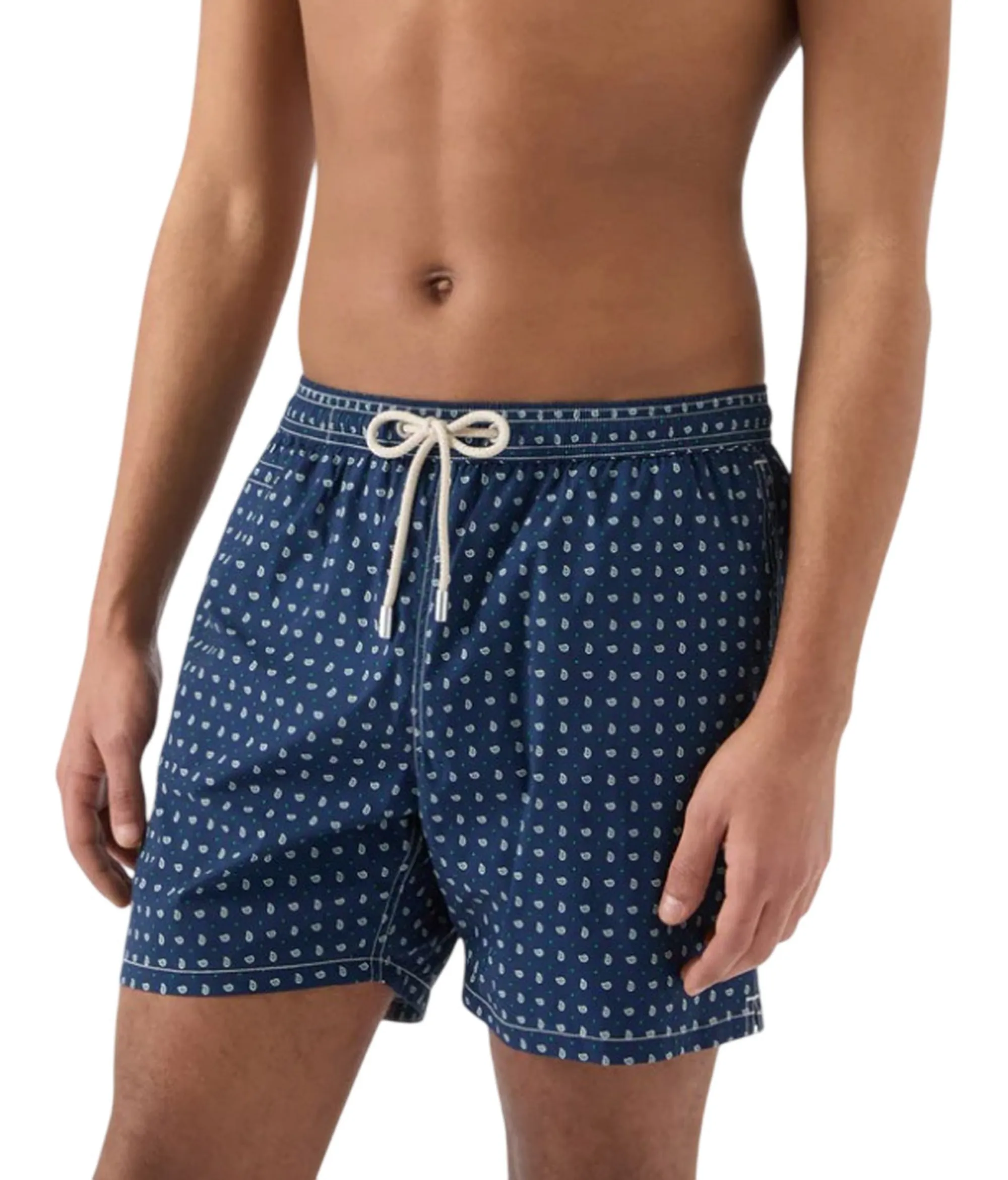 Mc2 Saint Barth Costume Mare Lighting Micro Con Stampa Paisley All-Over Blu Lig0016-00072L 179992